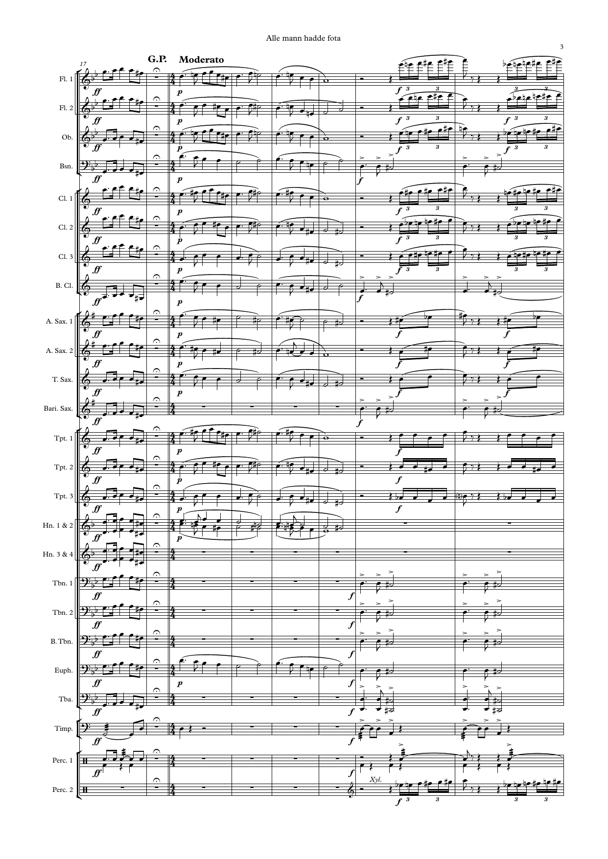 Alle mann hadde fota - Variasjoner over en folketone fra Trondhjem, op. 36 - Image 3