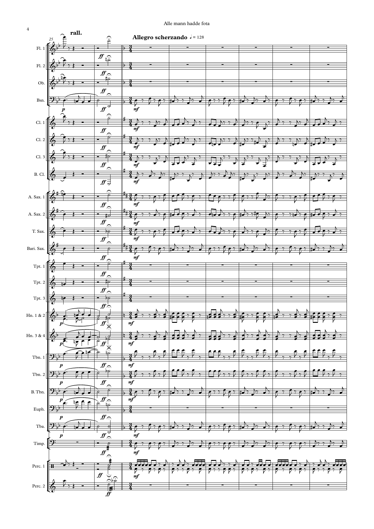 Alle mann hadde fota - Variasjoner over en folketone fra Trondhjem, op. 36 - Image 4