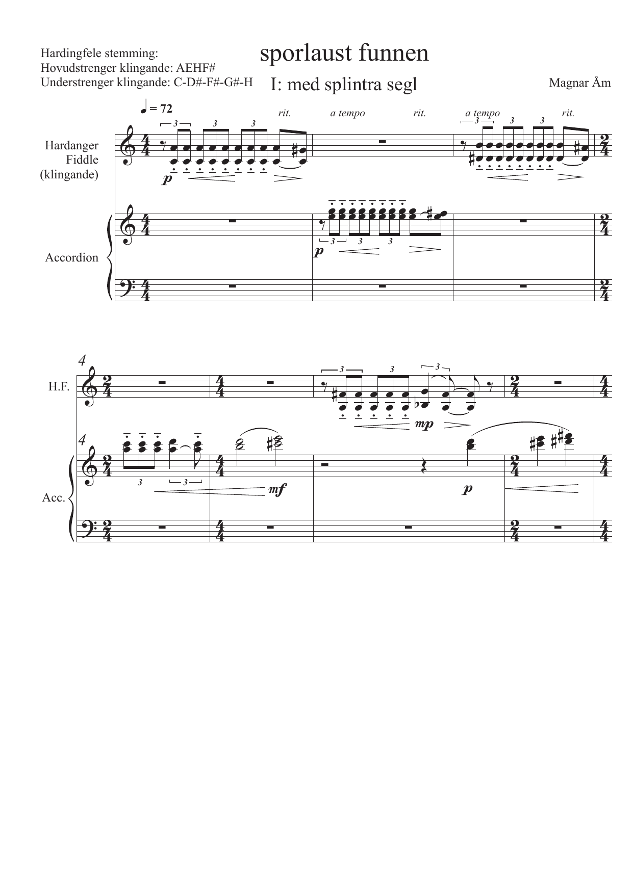 found without a trace - for hardanger fiddle and accordion - Image 5