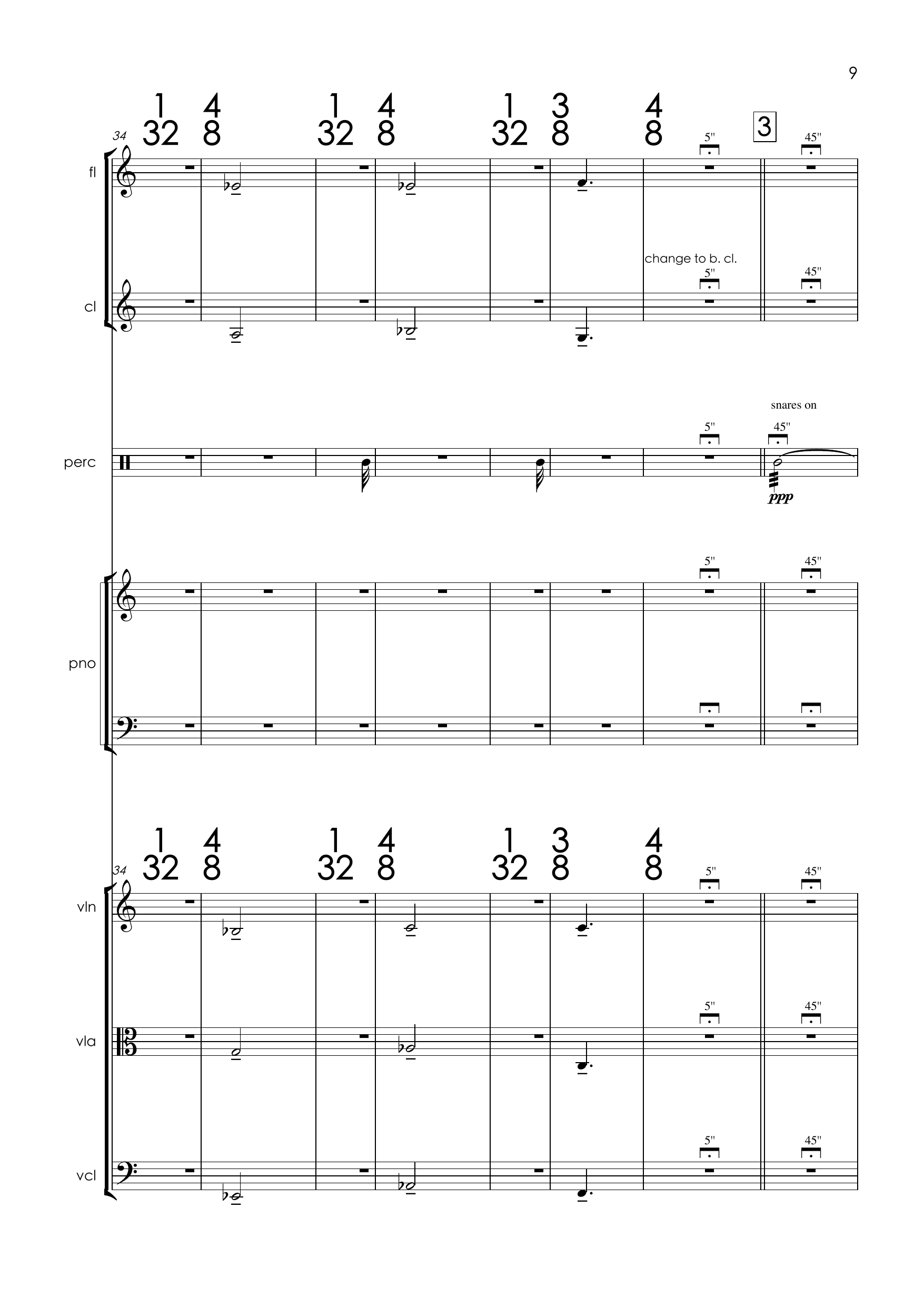 Night and Day - footnotes to Mahler's Seventh - for 7 musicians - Image 9