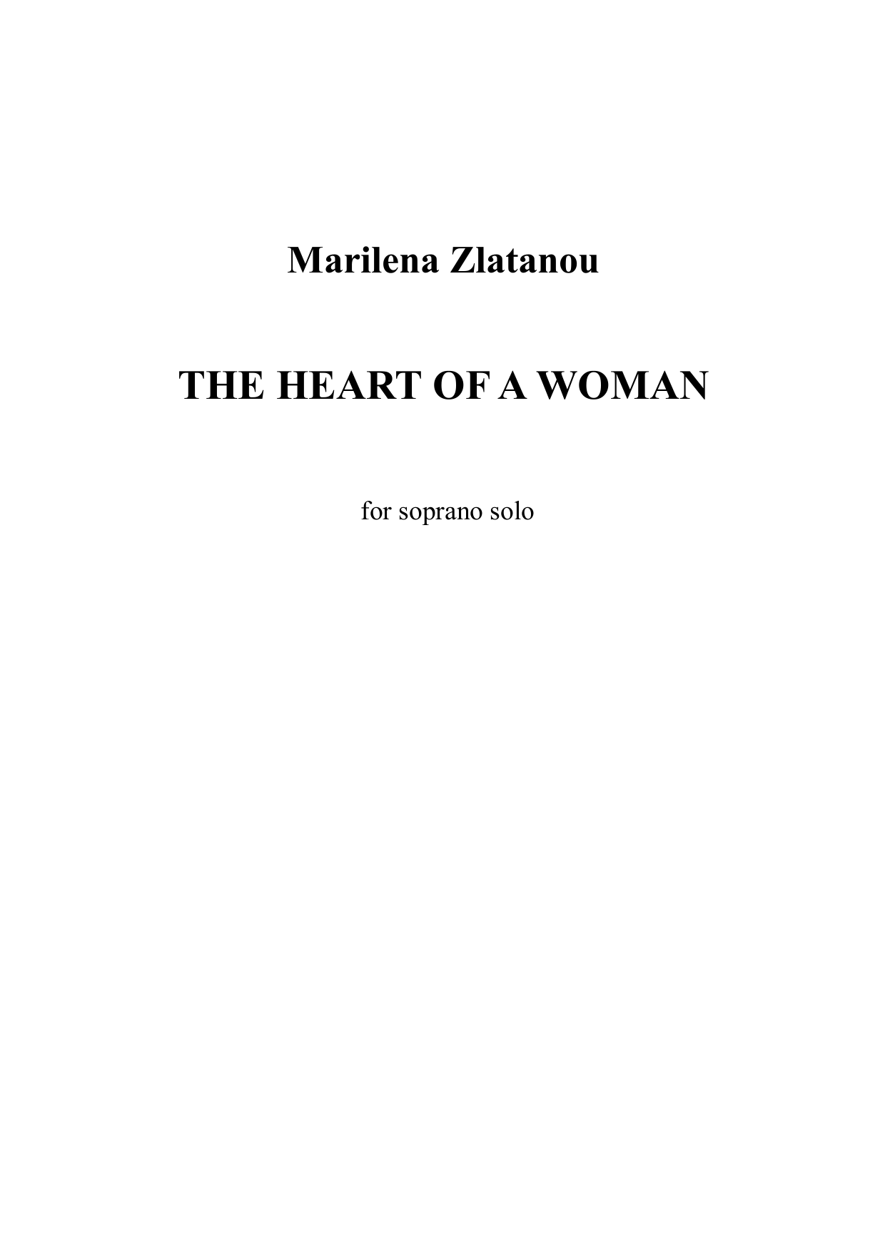 The Heart of a Woman