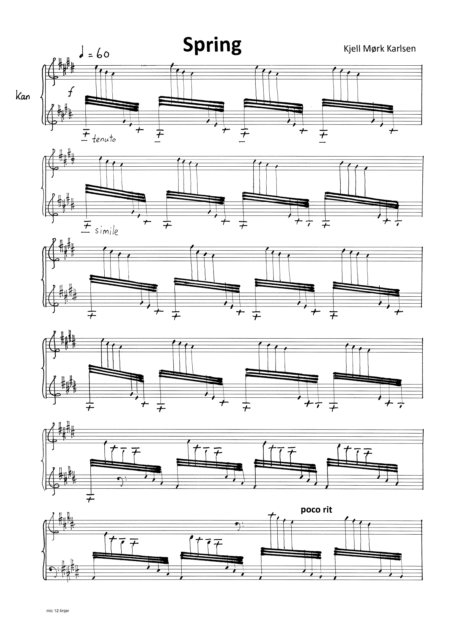 The Four Seasons - For Estonian kannel (kantele) and organ, Op. 224 - Image 3