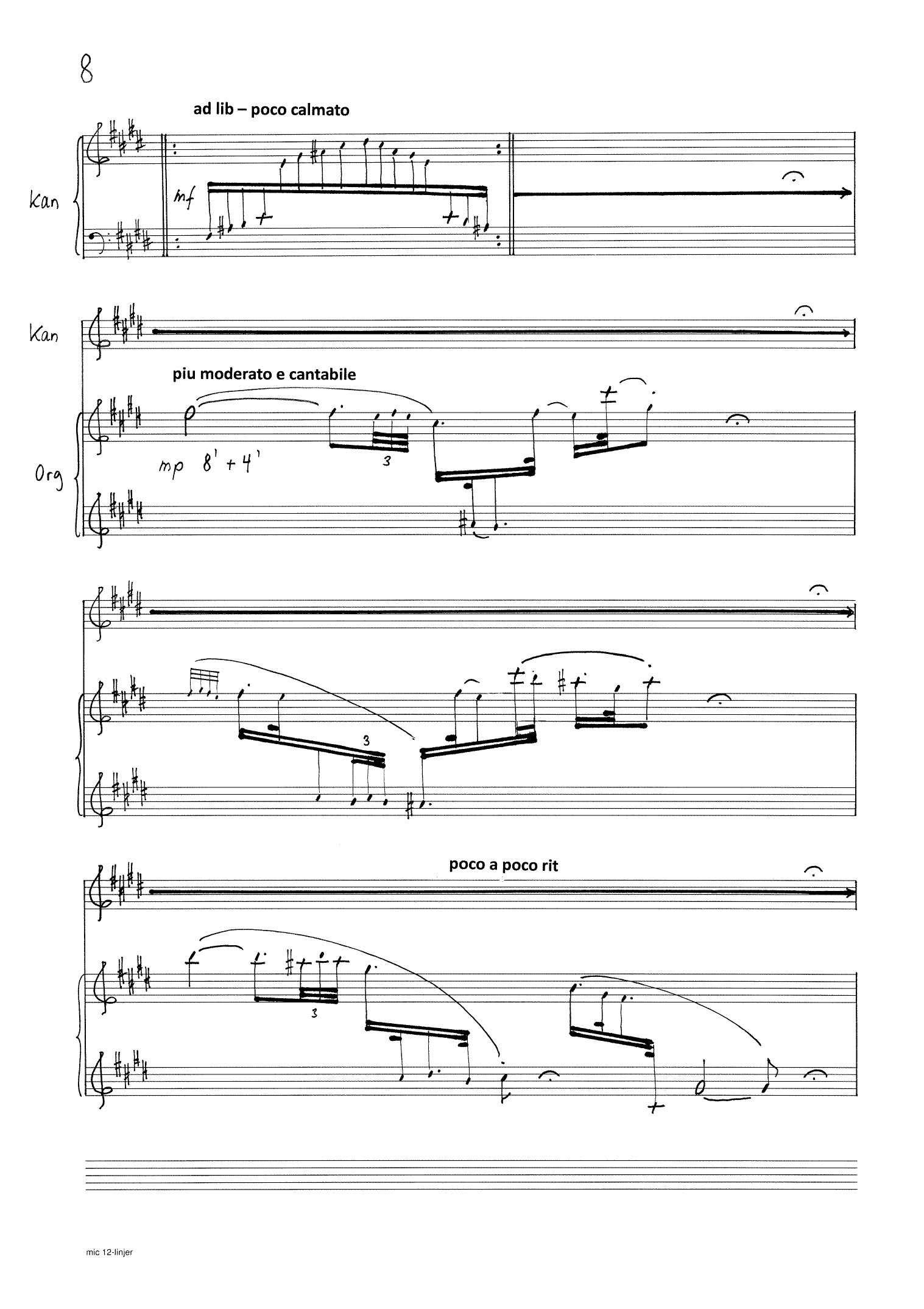 The Four Seasons - For Estonian kannel (kantele) and organ, Op. 224 - Image 10