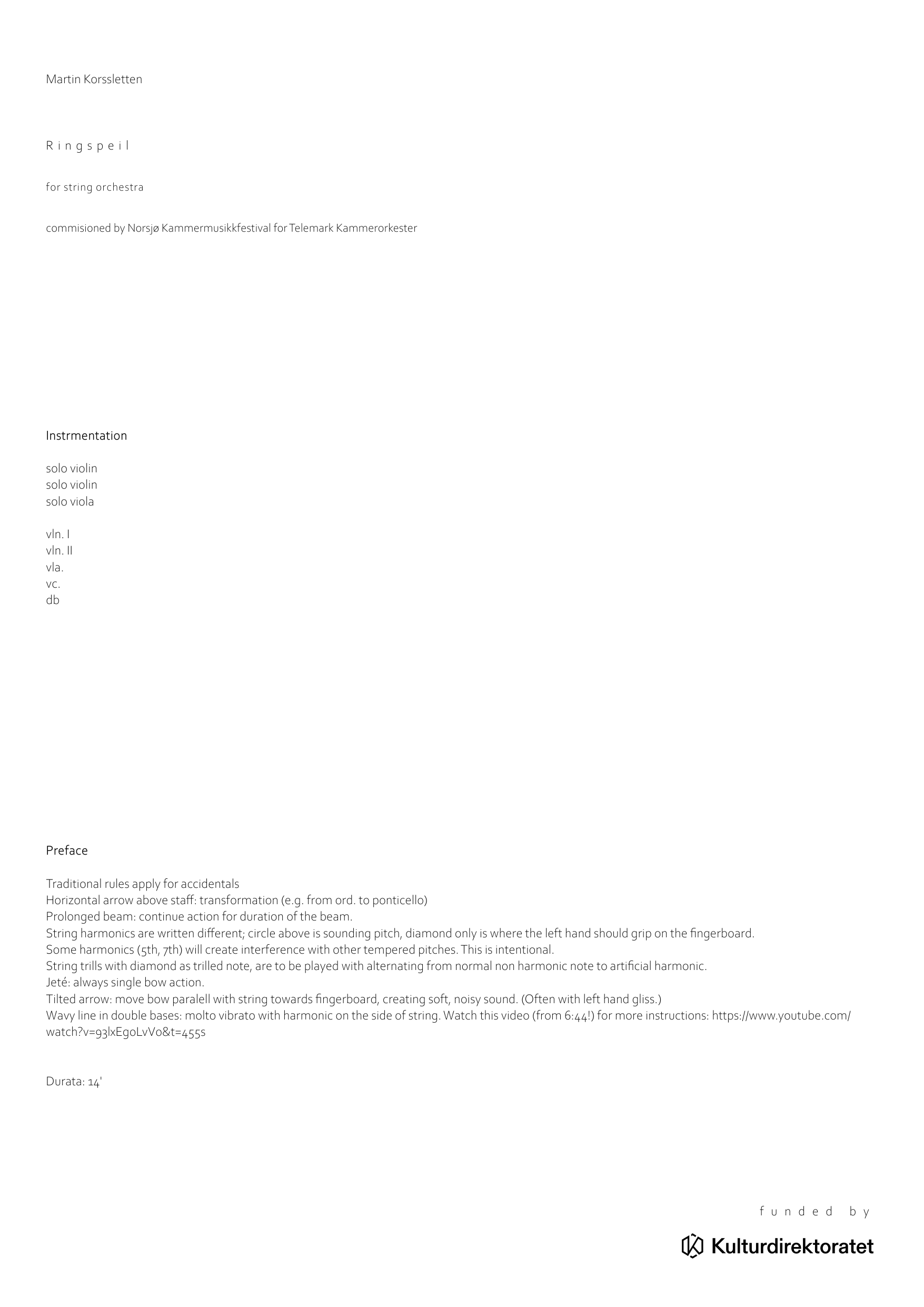 Ringspeil - for string orchestra - Image 2