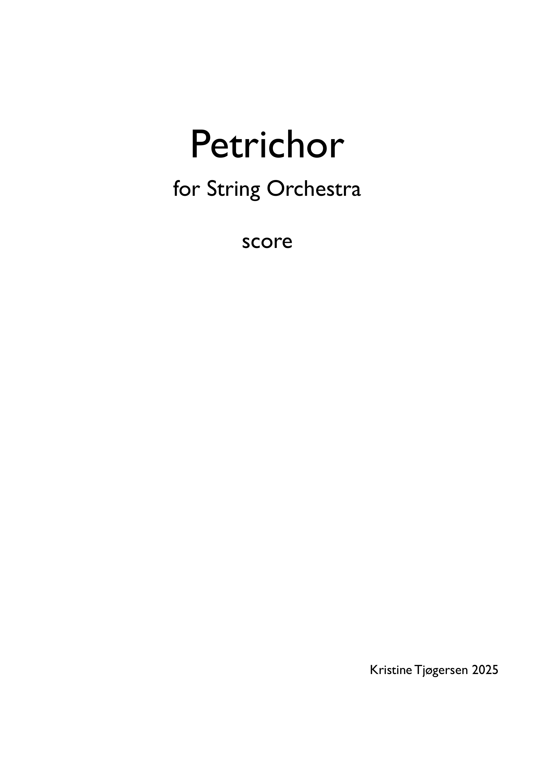 Petrichor for String Orchestra
