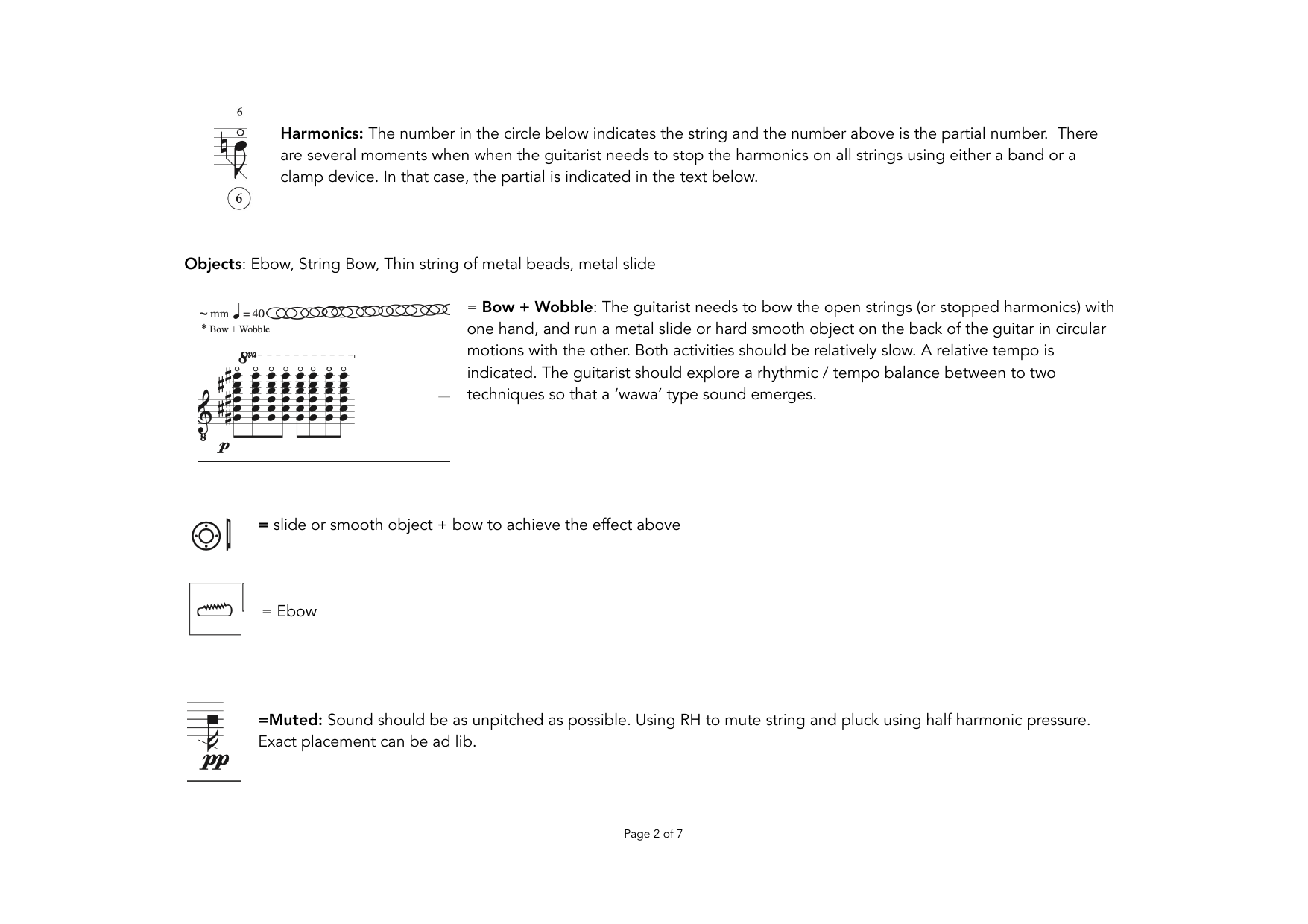 Flickering - For 2 object performers, violin, guitar & live electronics - Image 3