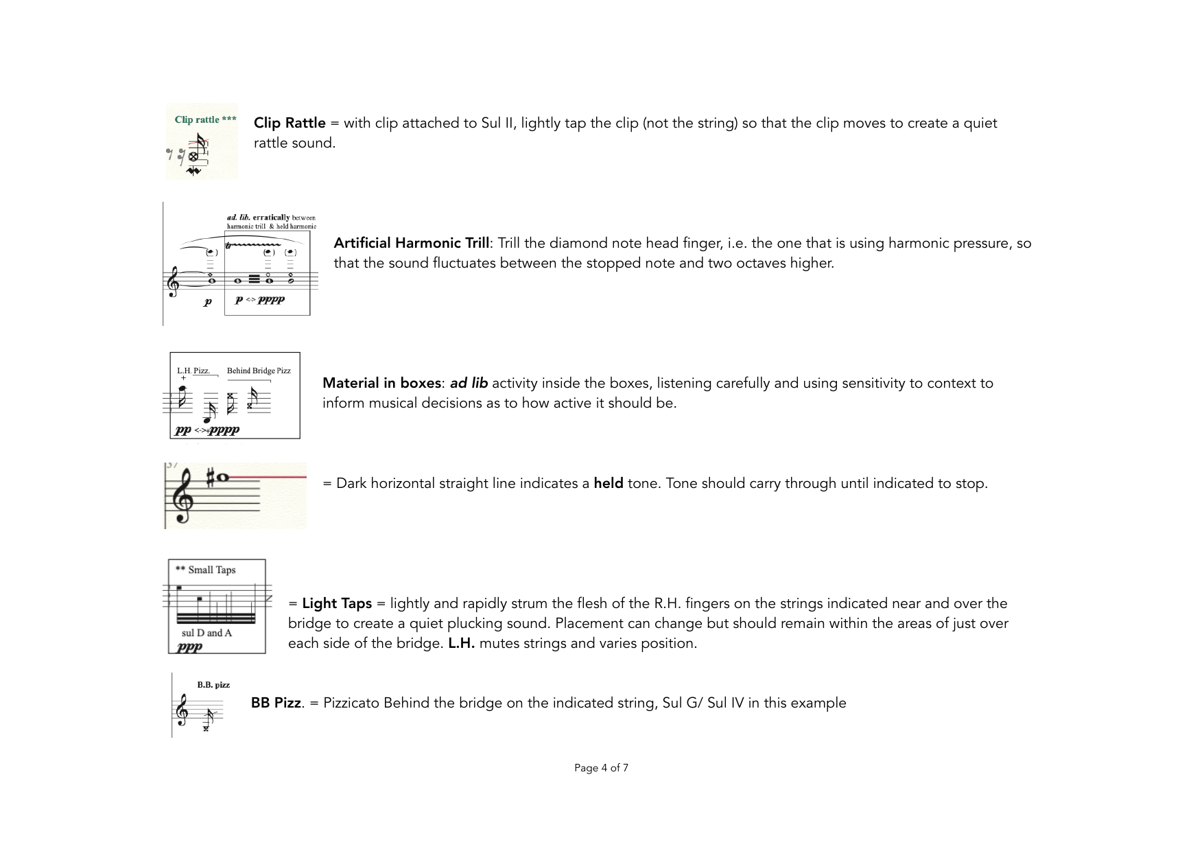 Flickering - For 2 object performers, violin, guitar & live electronics - Image 5