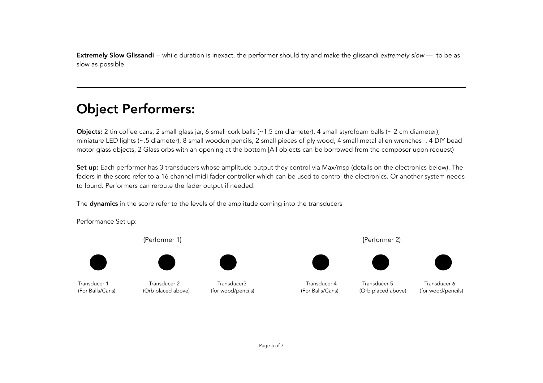 Flickering - For 2 object performers, violin, guitar & live electronics - Image 6