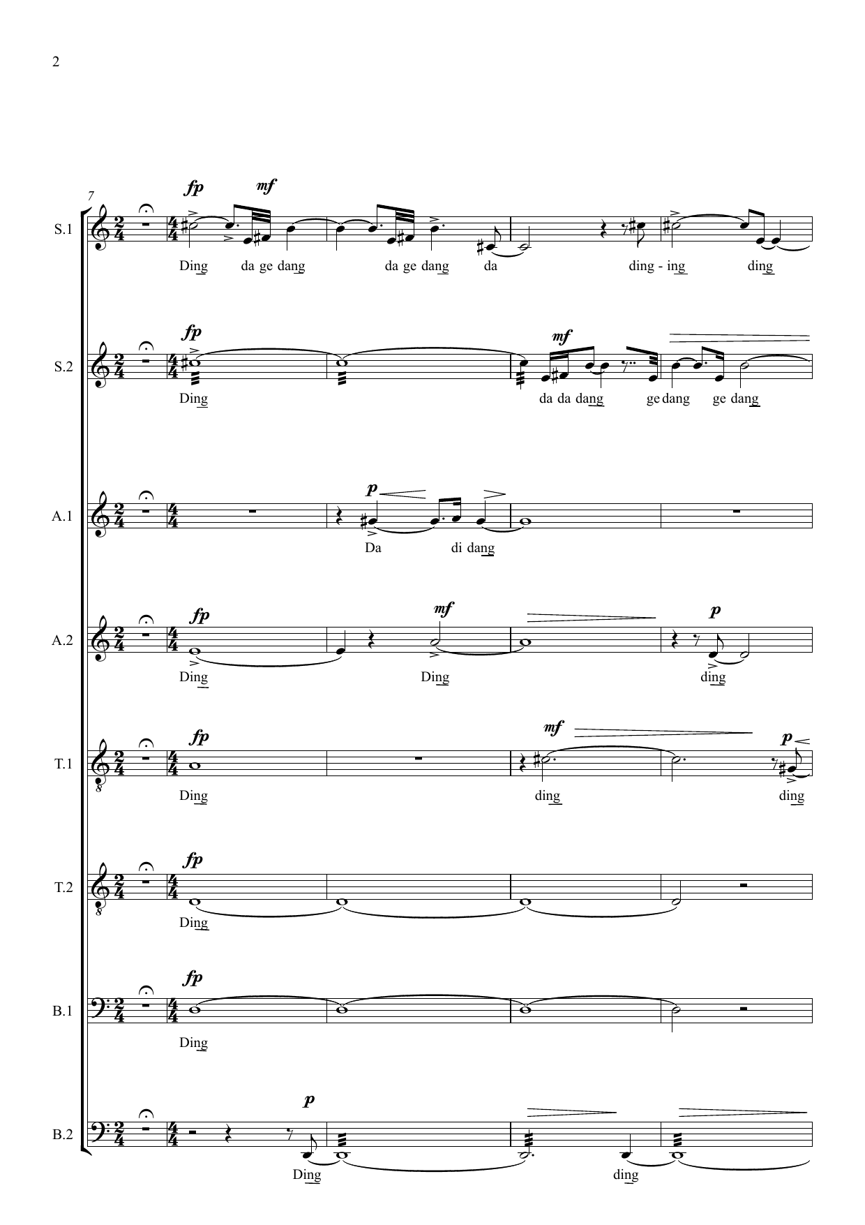 The Oblate - For a cappella vocal ensemble SSAATTBB - Image 6
