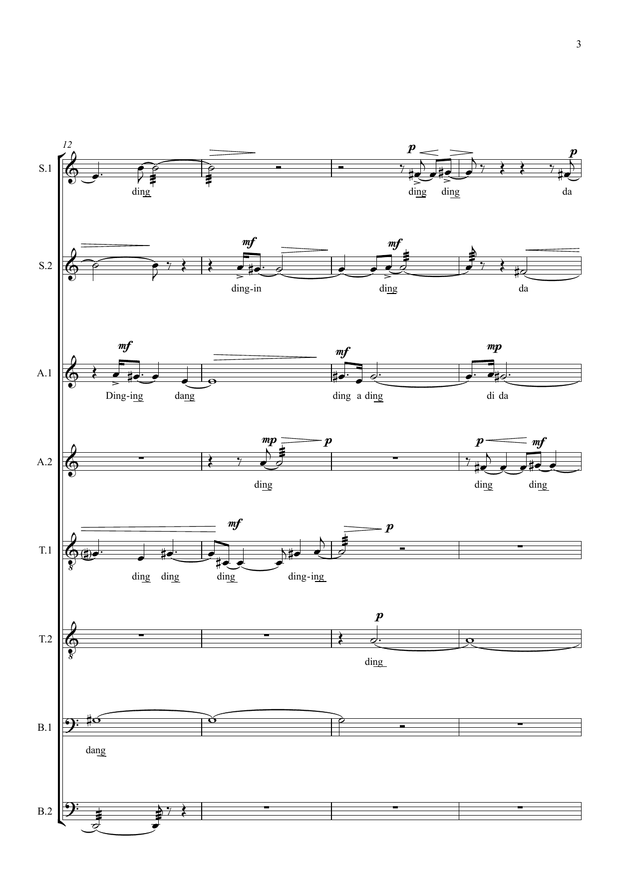 The Oblate - For a cappella vocal ensemble SSAATTBB - Image 7