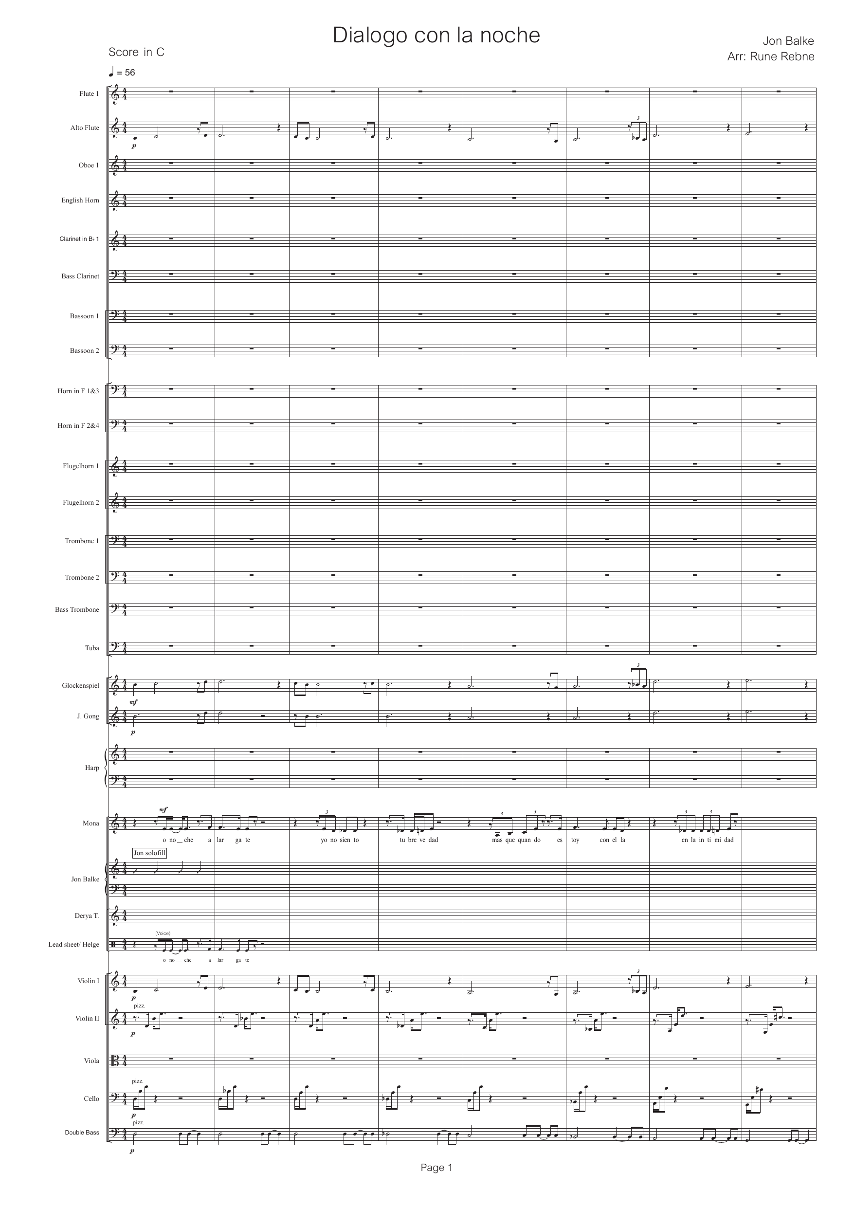 Dialogo con la noche - Siwan - Orchestral version - Image 3