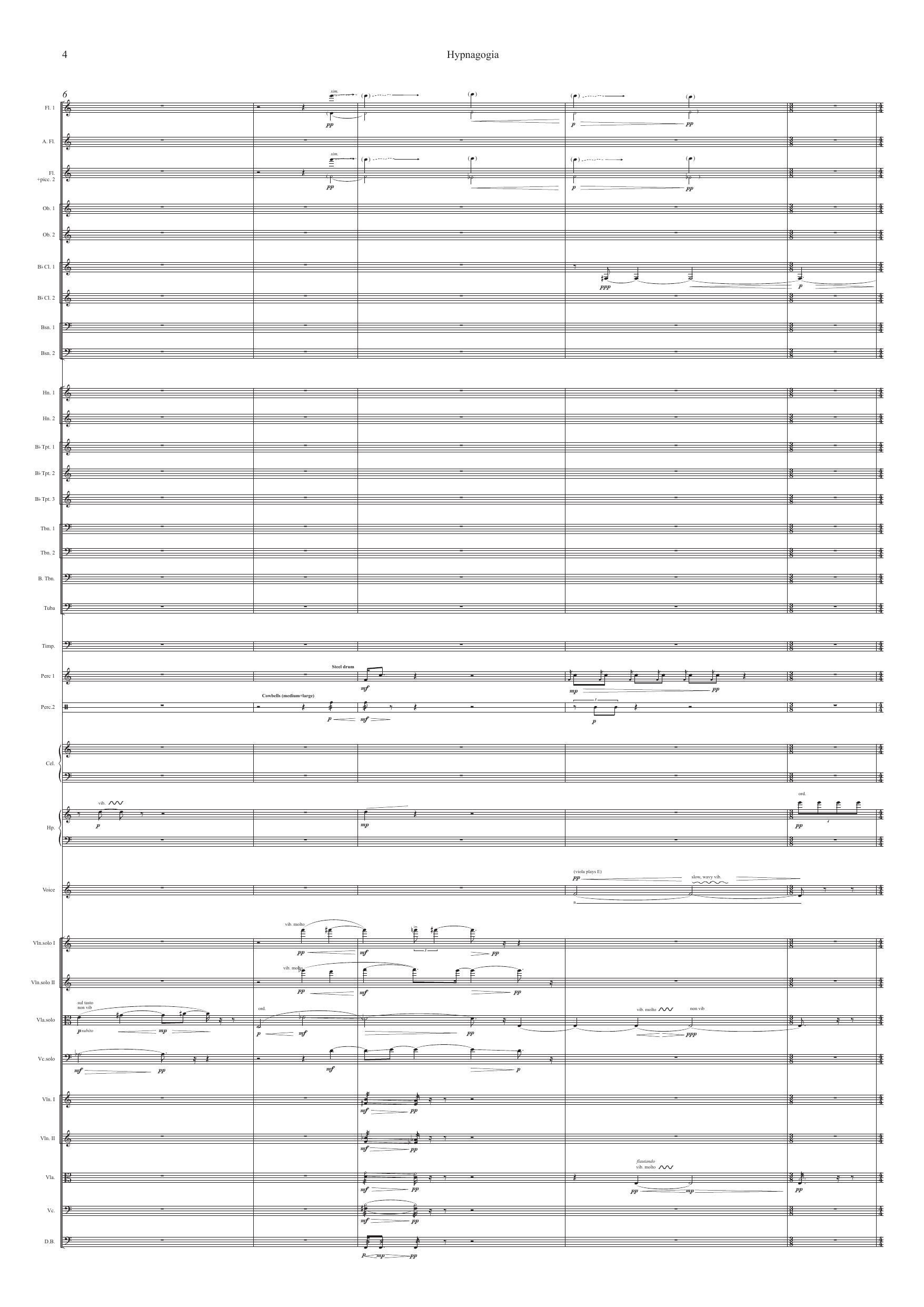 Hypnagogia - For lightly amplified voice and orchestra - Image 6