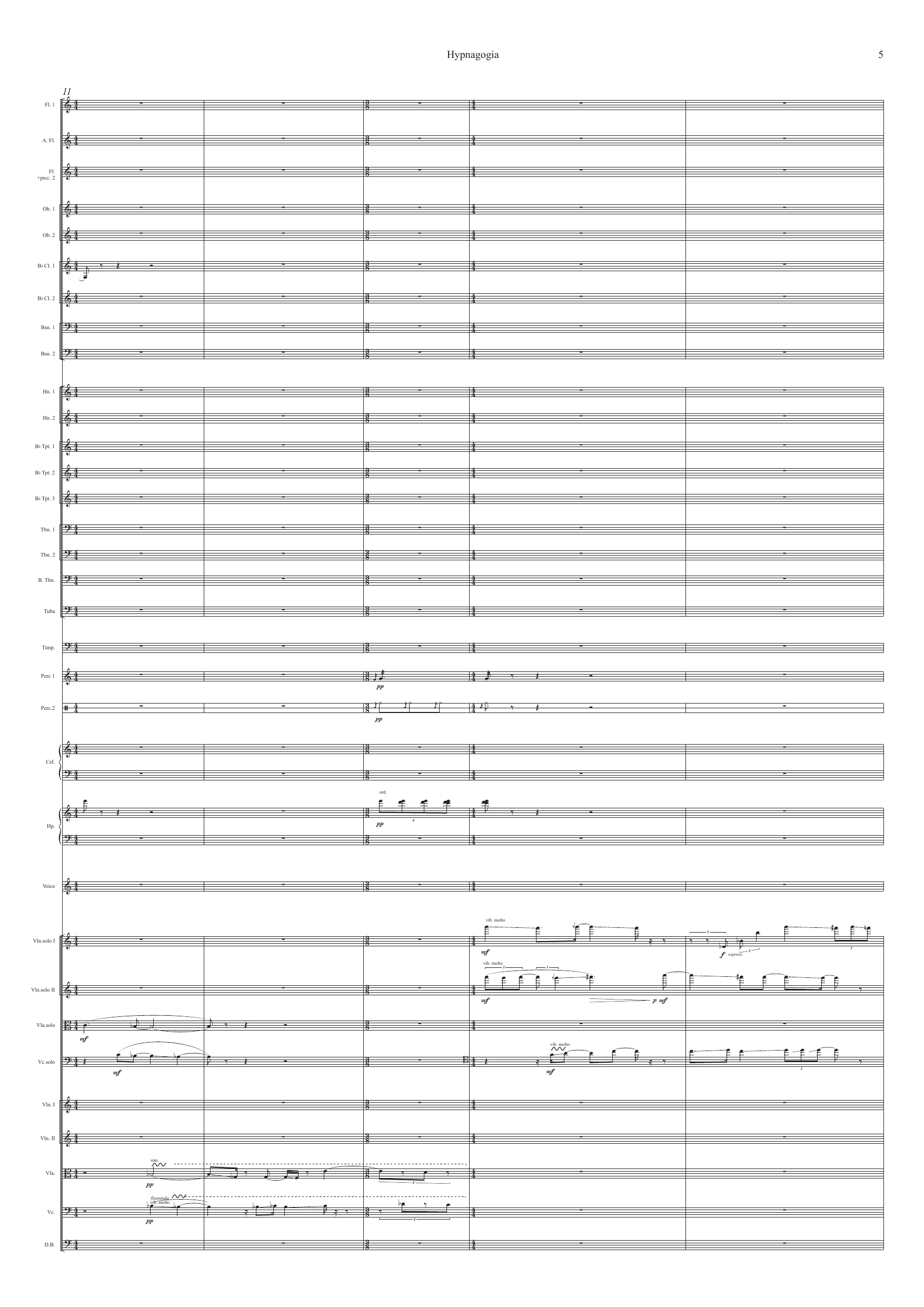 Hypnagogia - For lightly amplified voice and orchestra - Image 7