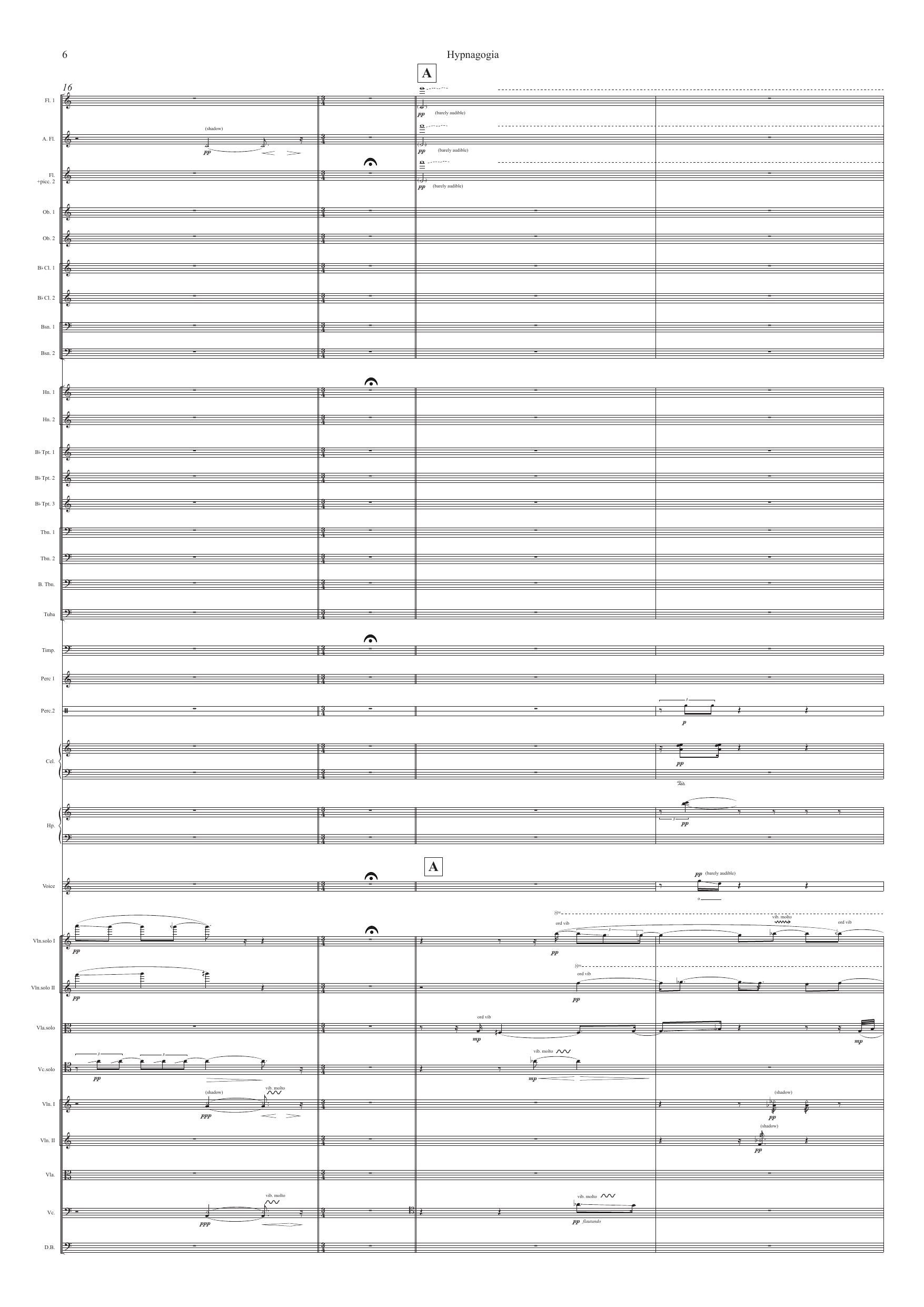 Hypnagogia - For lightly amplified voice and orchestra - Image 8