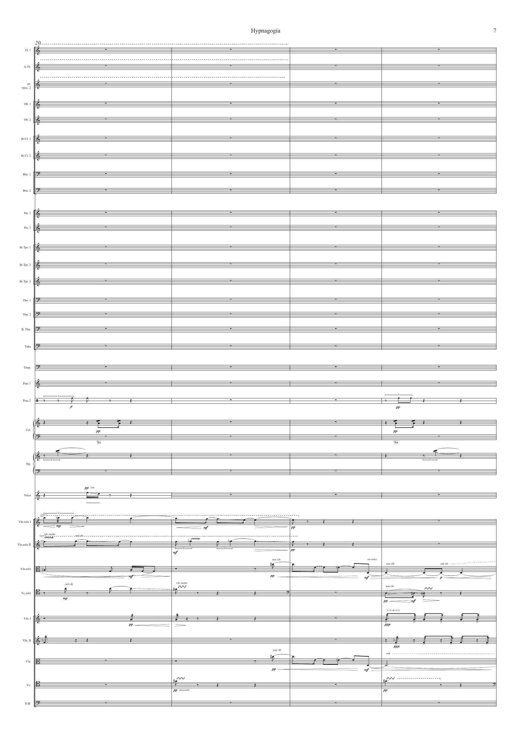 Hypnagogia - For lightly amplified voice and orchestra - Image 9