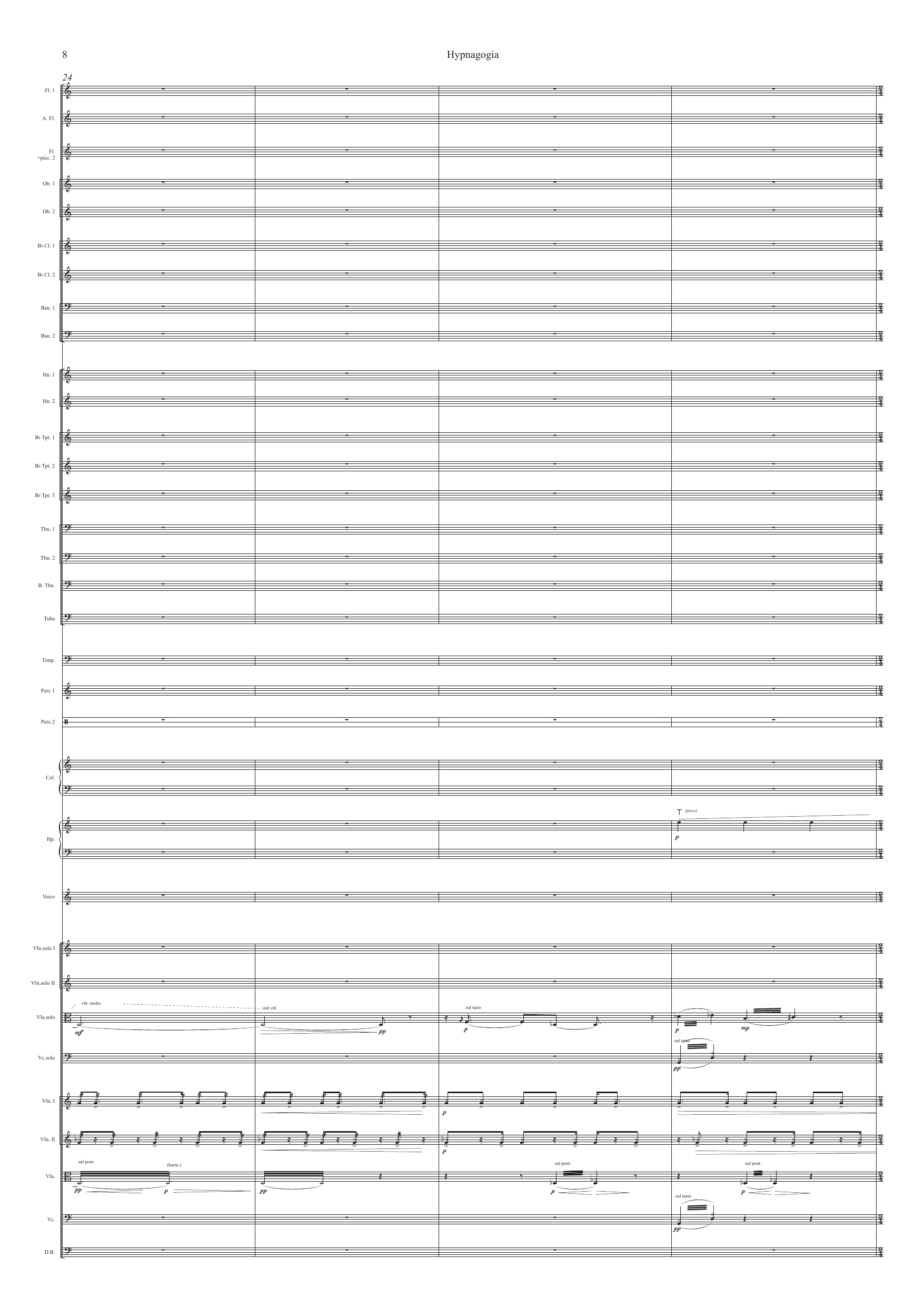 Hypnagogia - For lightly amplified voice and orchestra - Image 10