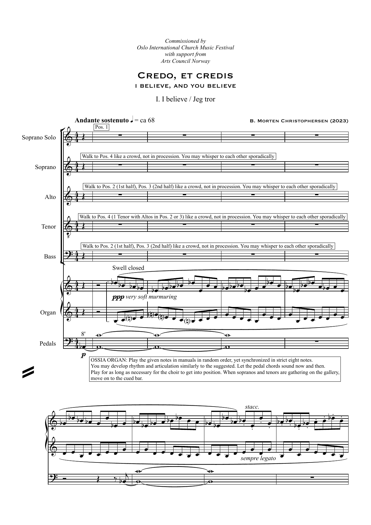 Credo, et Credis - for choir(SATB) and Organ - Image 7