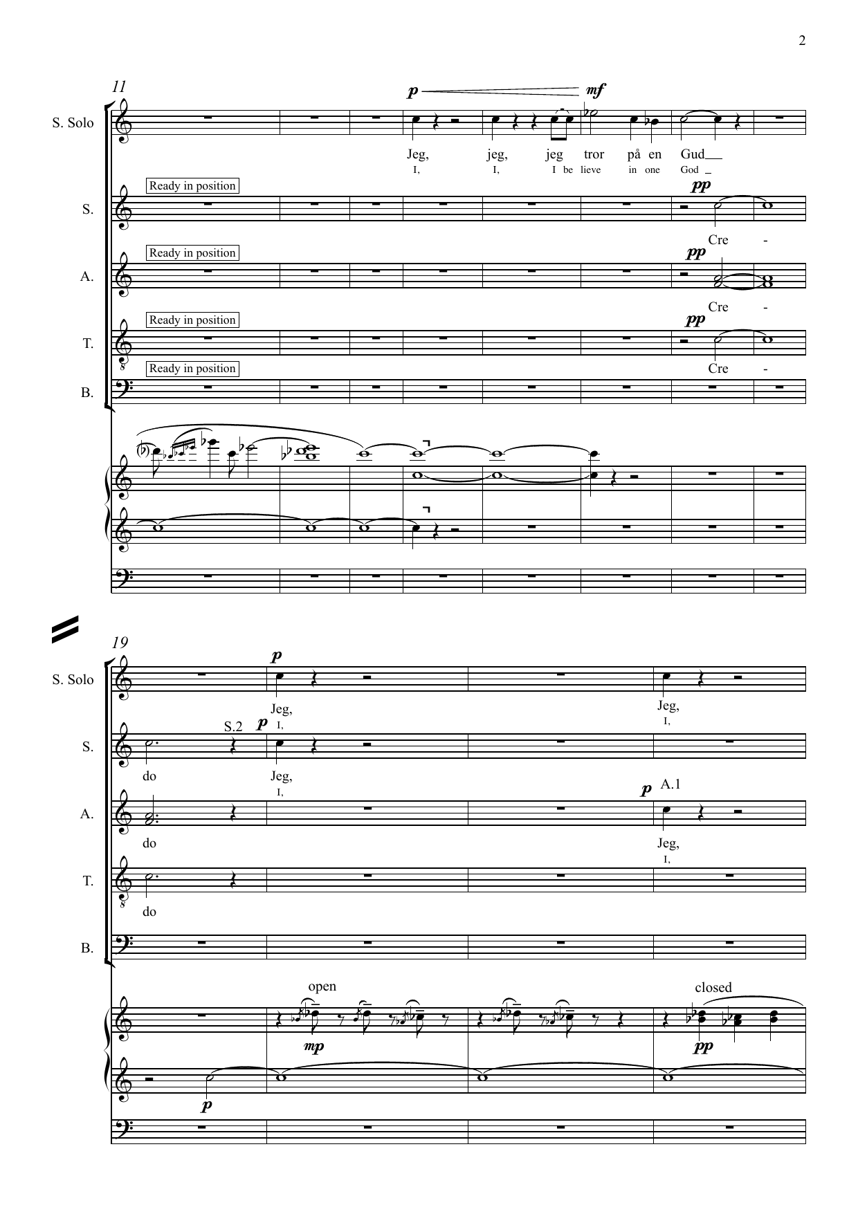 Credo, et Credis - for choir(SATB) and Organ - Image 9