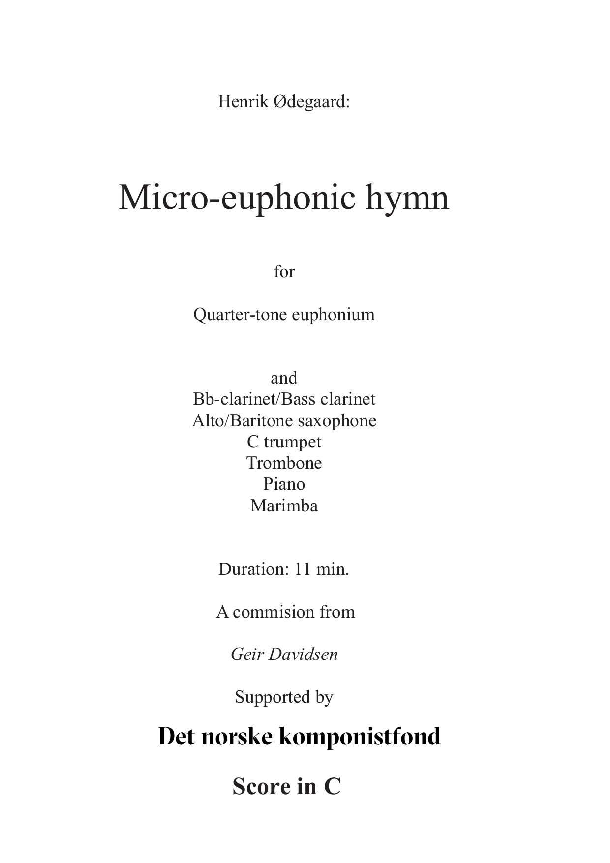 Micro-euphonic Hymn