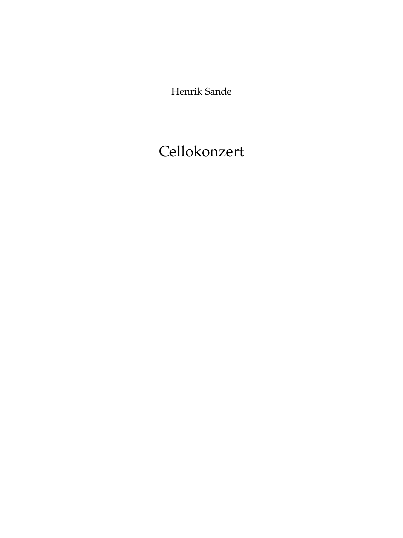 Cellokonzert
