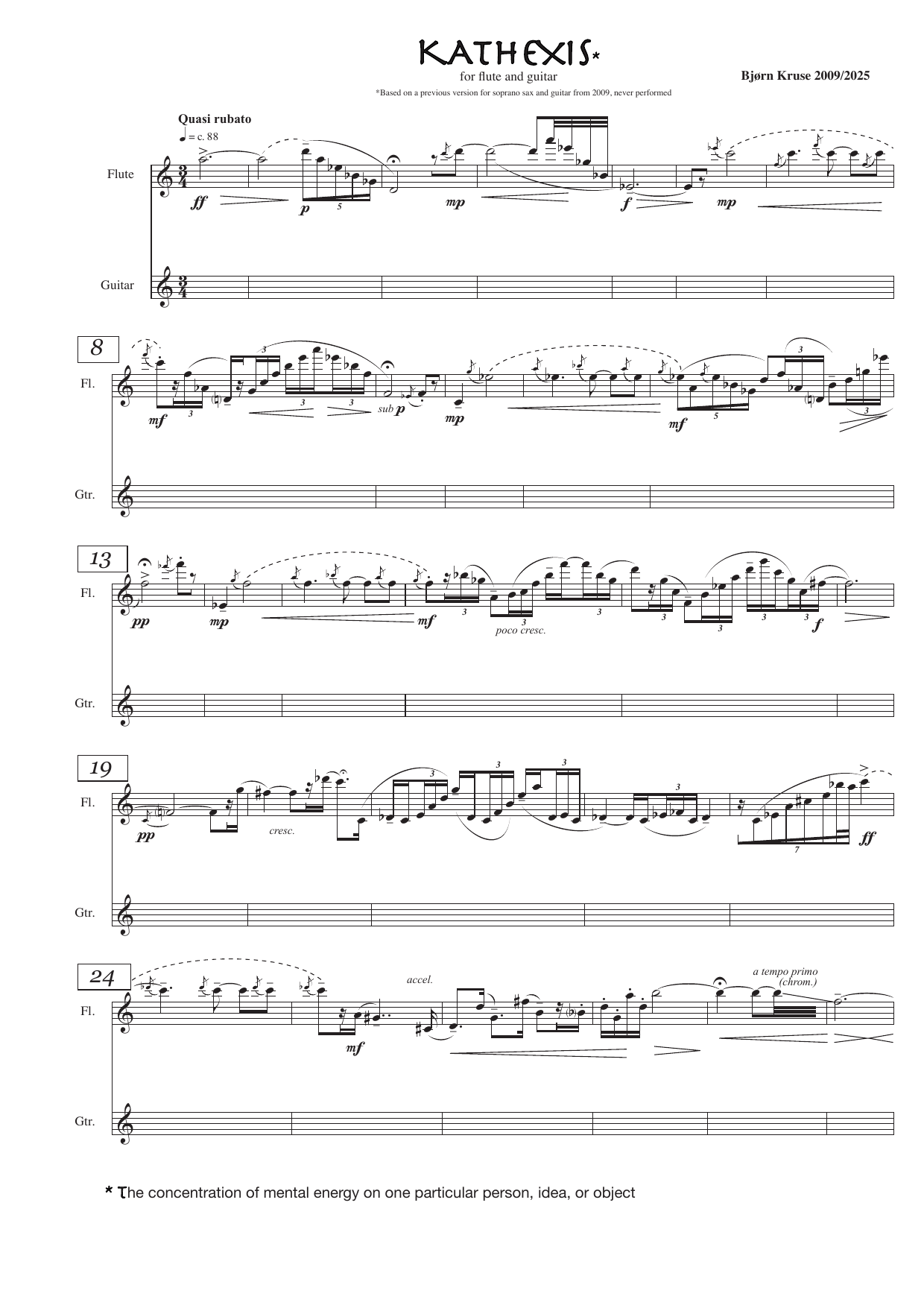 Kathexis - for flute and guitar - Image 3