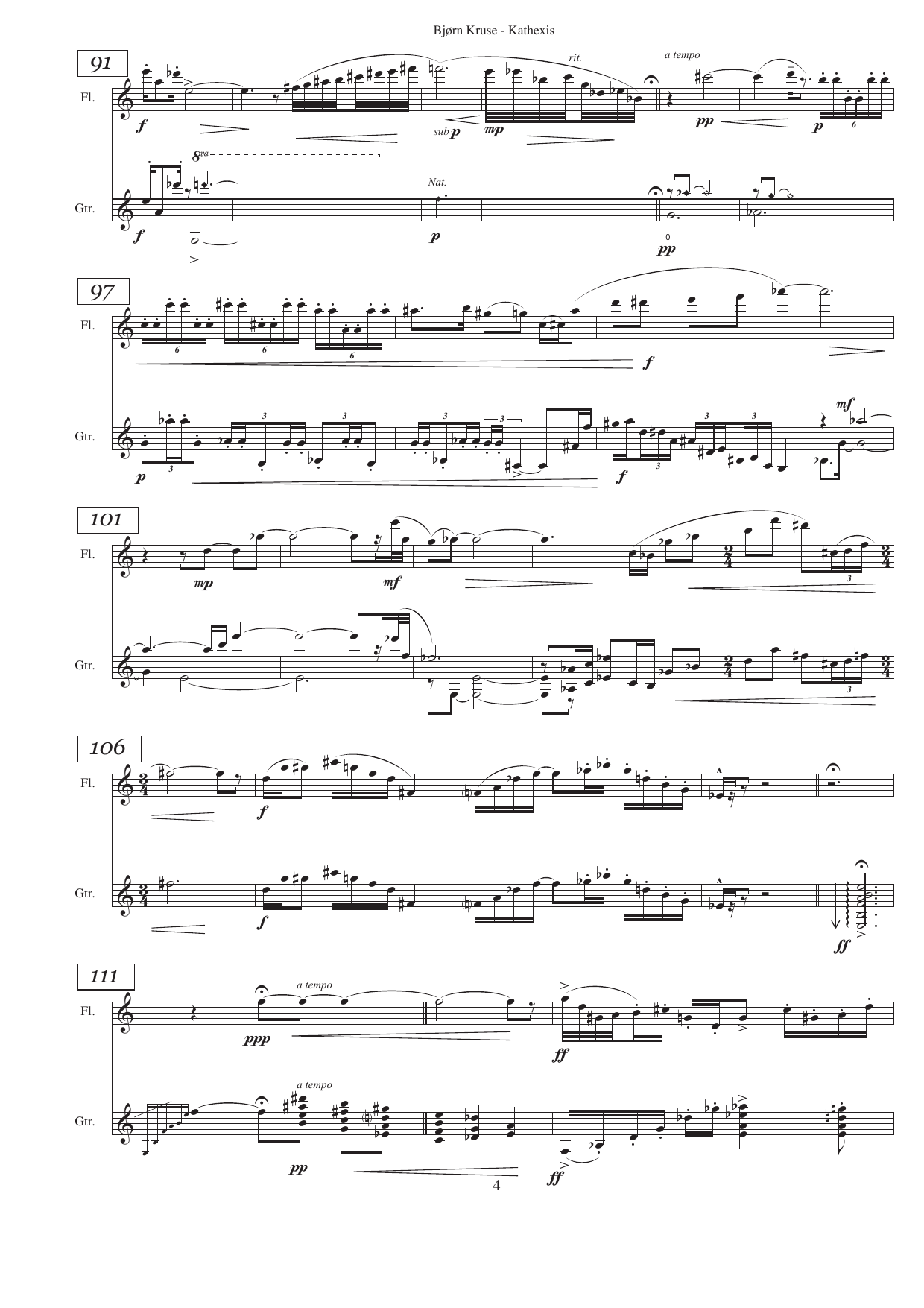 Kathexis - for flute and guitar - Image 6