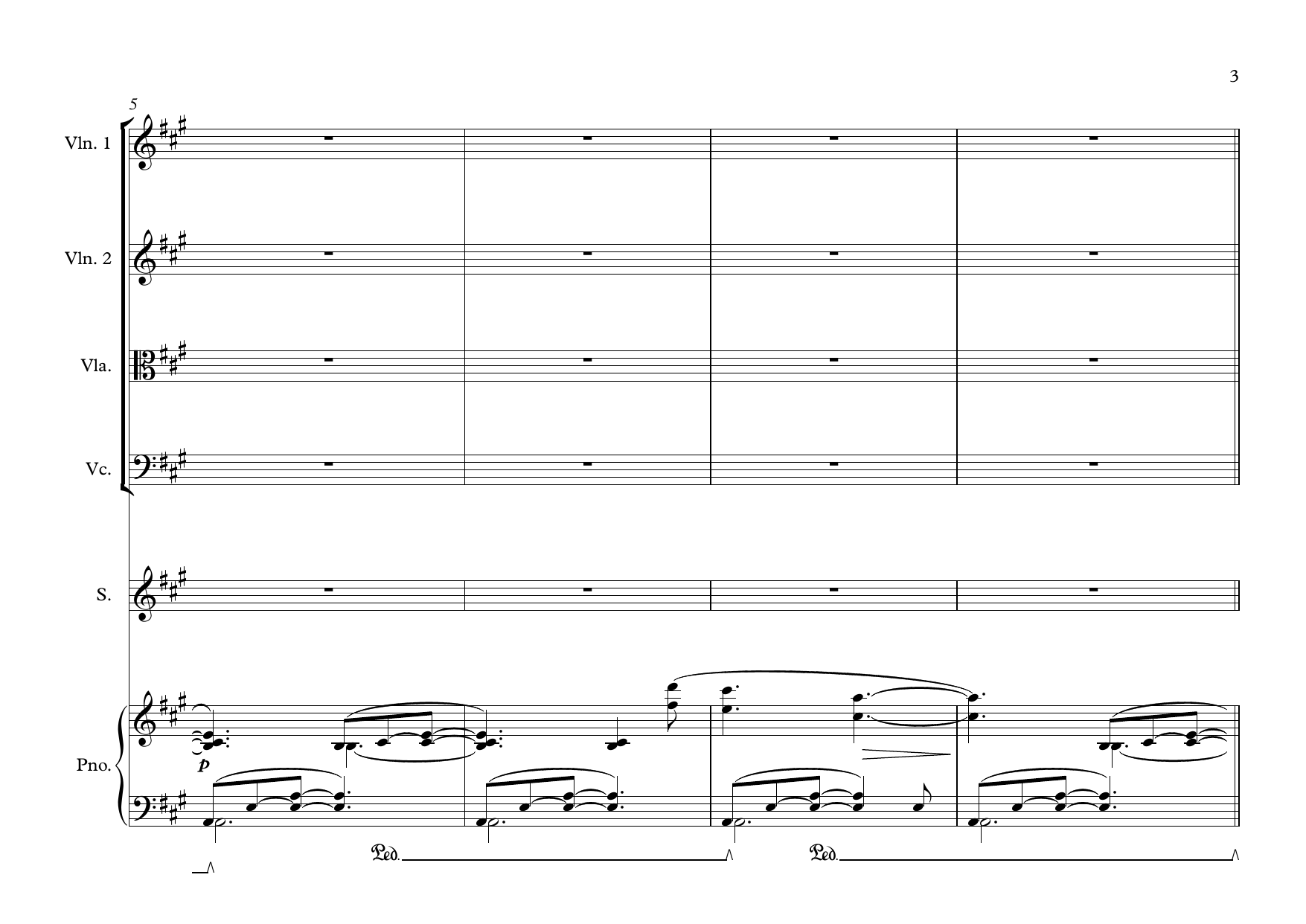 Julesong - for vokal, piano og strings - Image 3