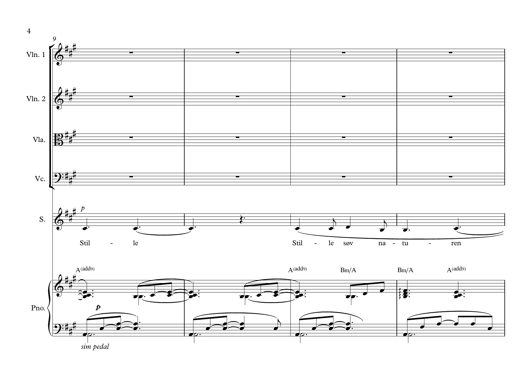 Julesong - for vokal, piano og strings - Image 4