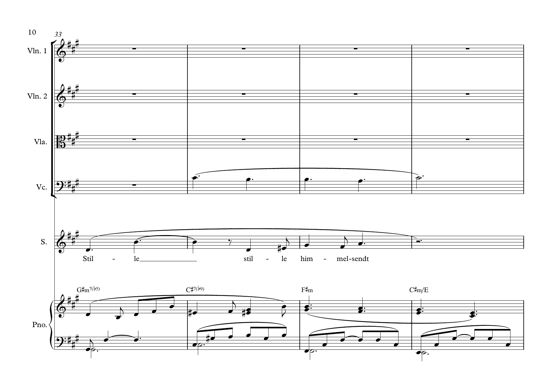 Julesong - for vokal, piano og strings - Image 10