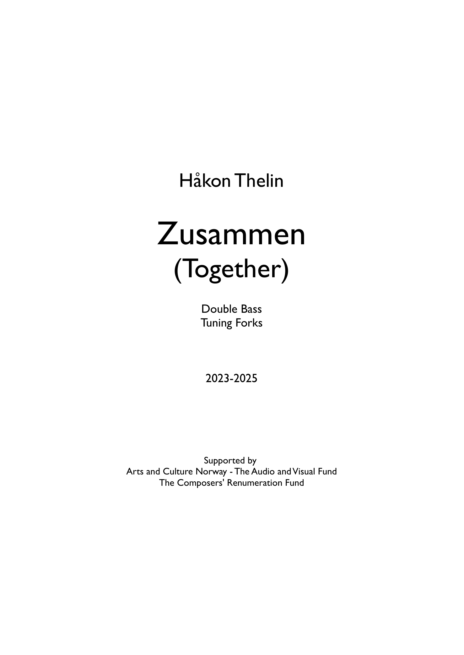 Zusammen (Together)