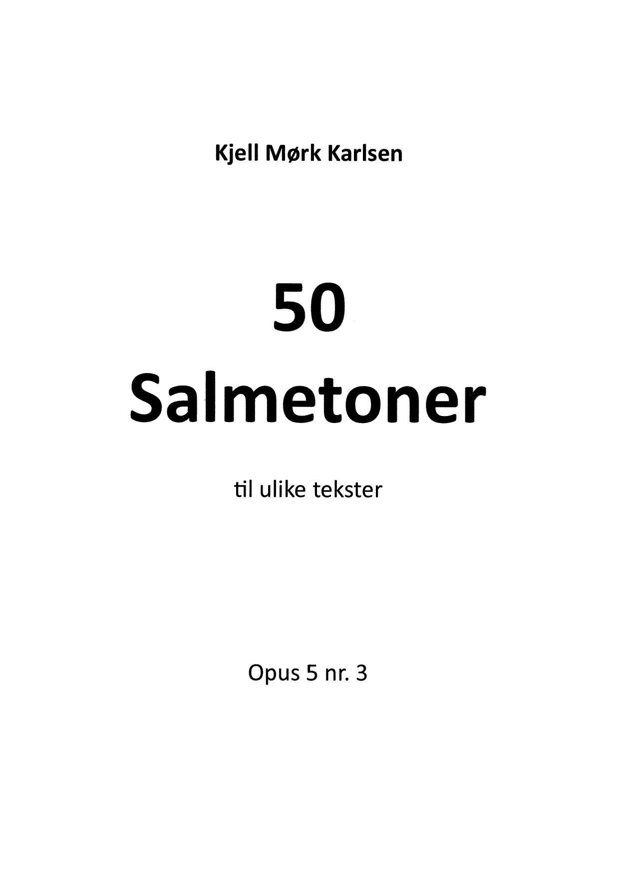 50 salmetoner til ulike tekster, op. 5, nr. 3