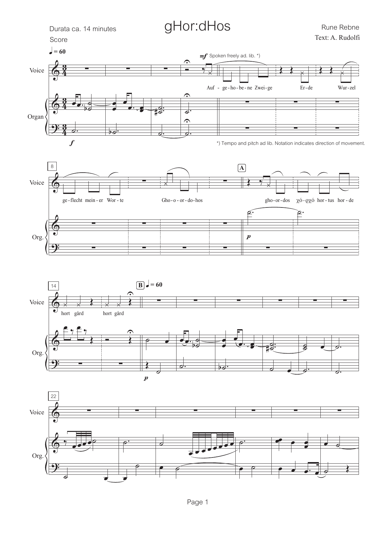 gHor:dHos - For voice and organ - Image 5