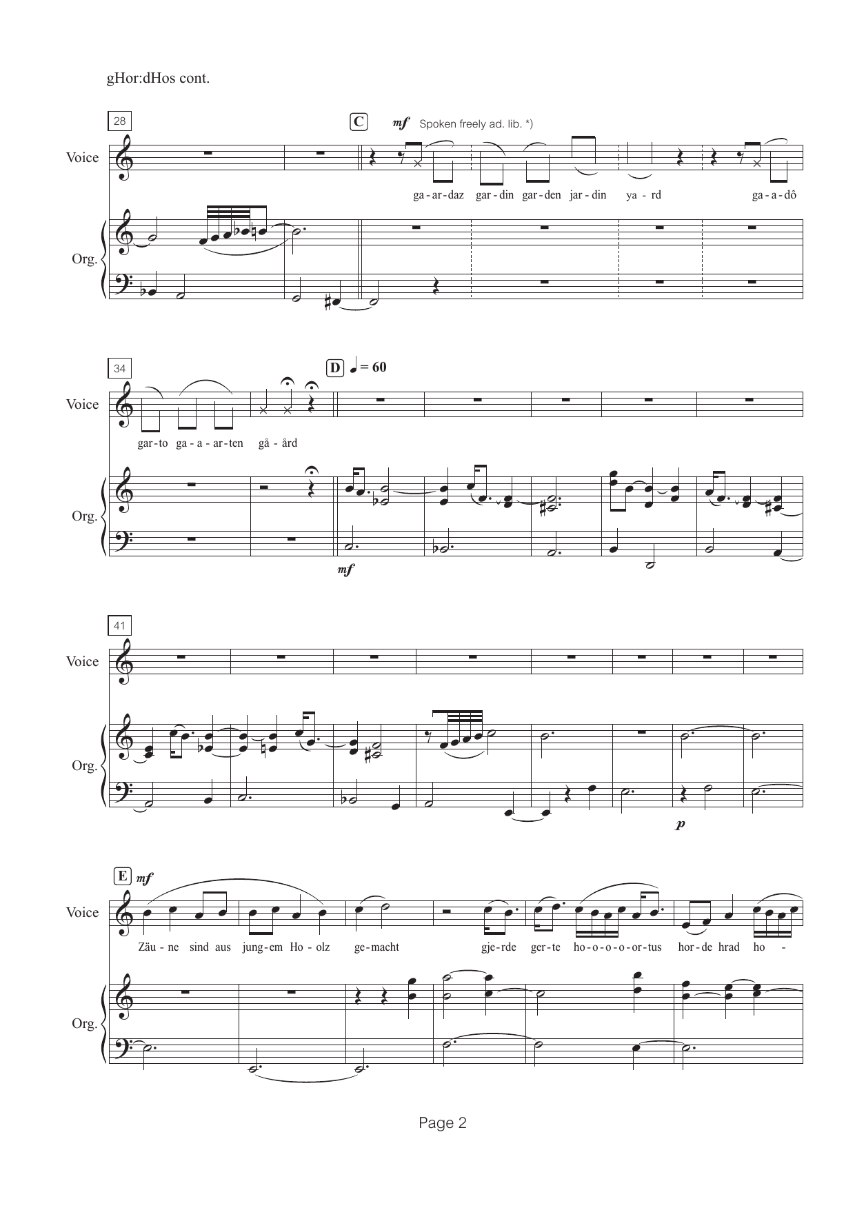 gHor:dHos - For voice and organ - Image 6