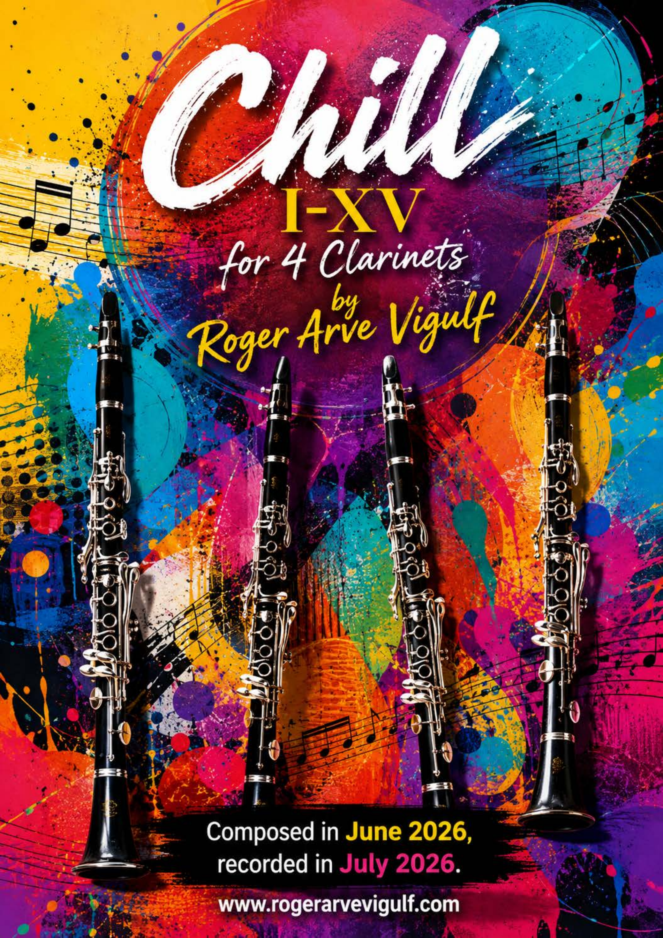 Chill I-XV - for 4 clarinets