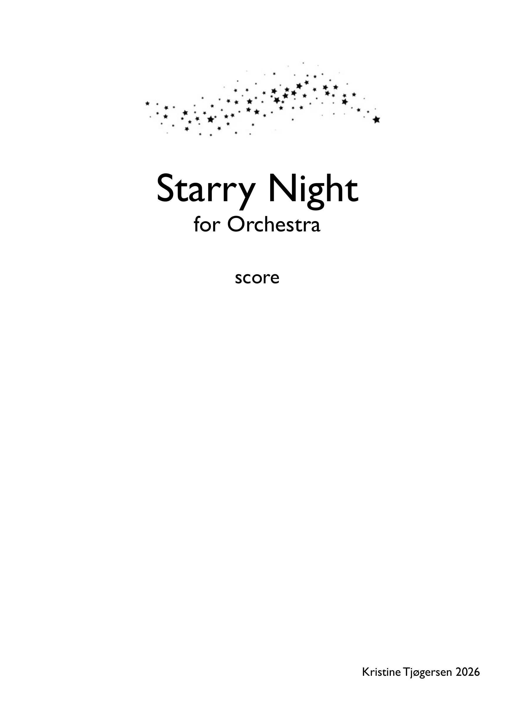 Starry Night - for orchestra