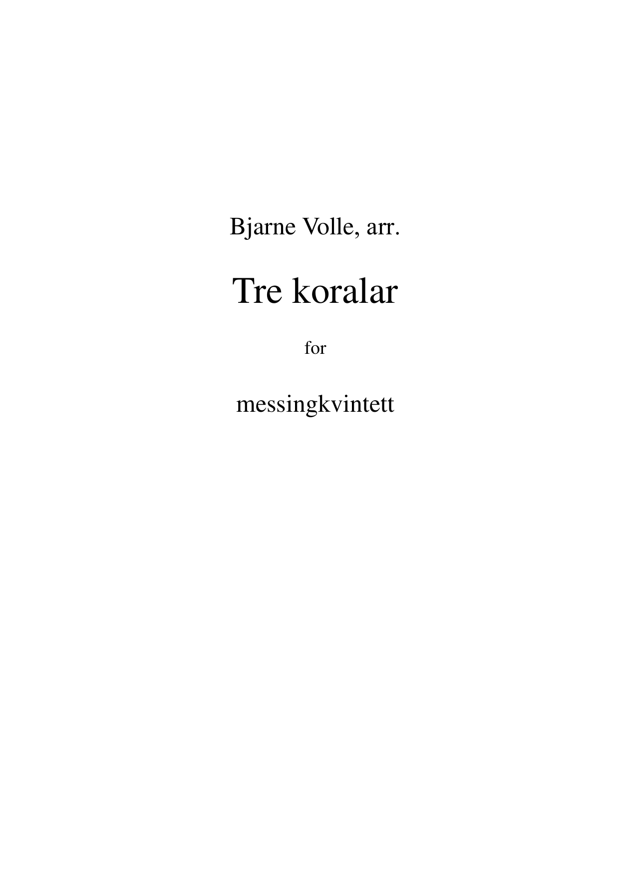Tre koralar