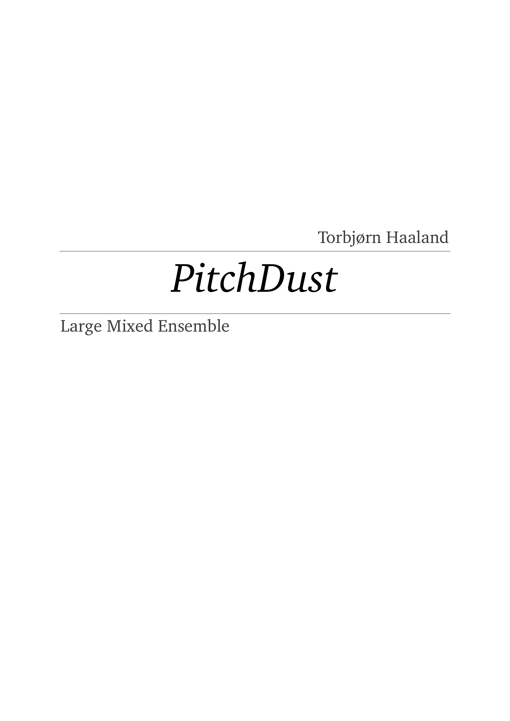 PitchDust - for large mixed ensemble