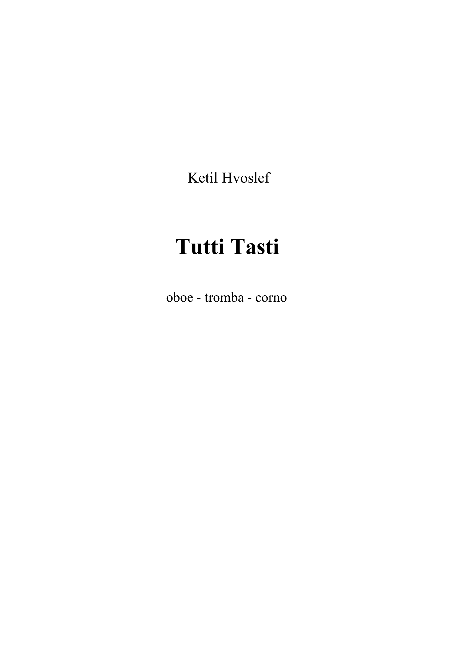 Tutti Tasti