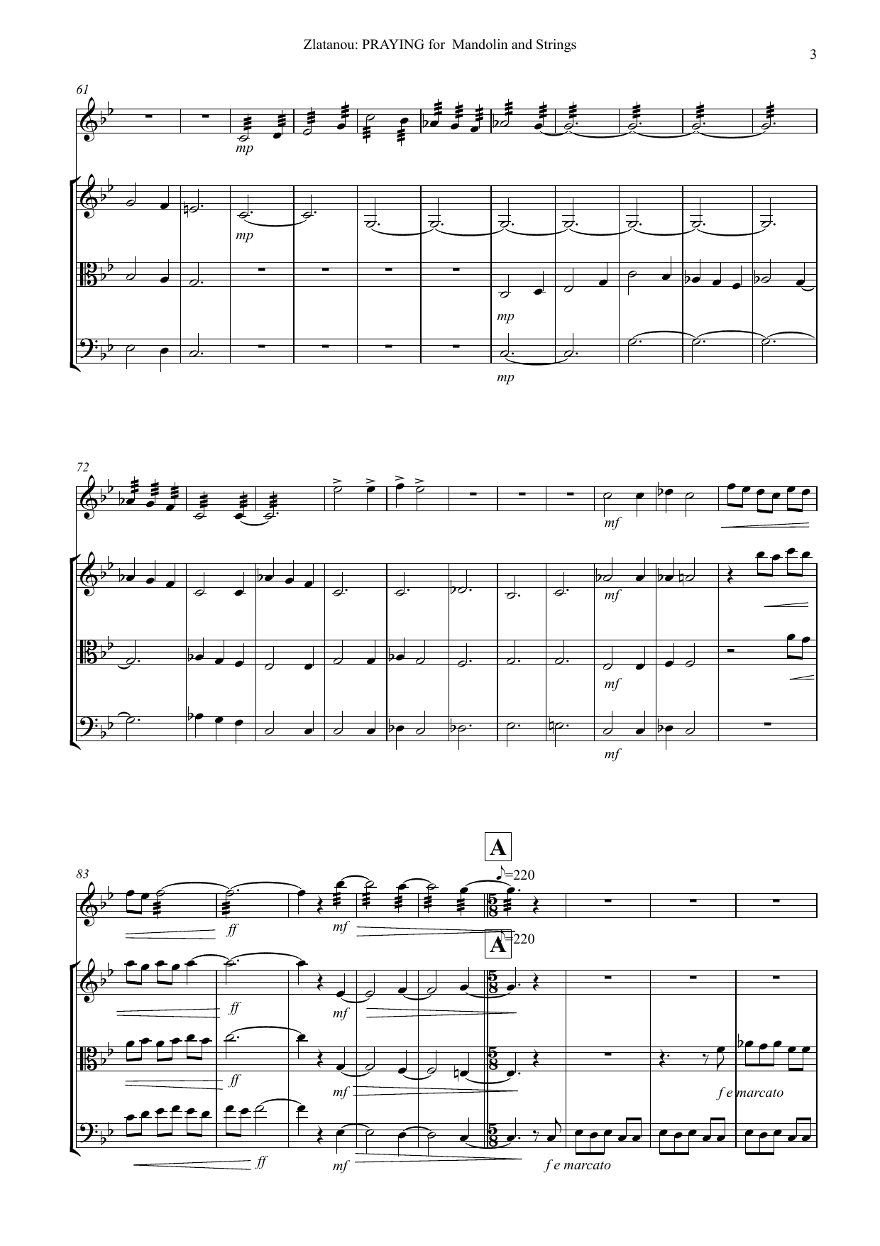 Praying - For mandolin and strings - Bilde 5