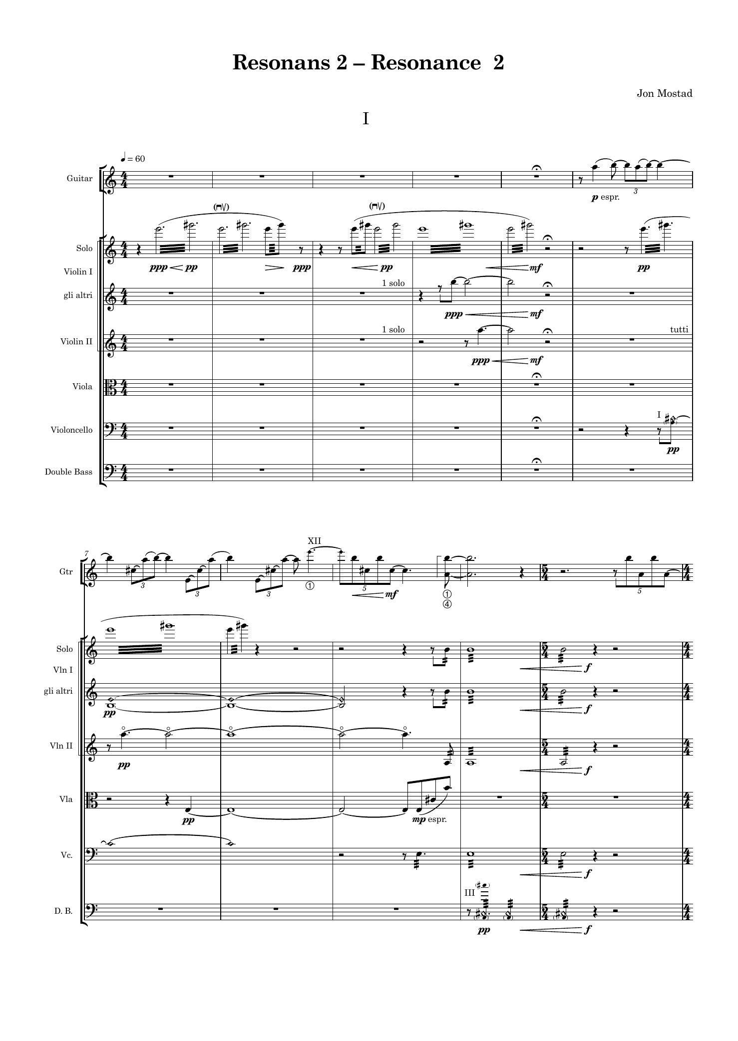 Resonans 2 - for gitar og strykeorkester - Bilde 3