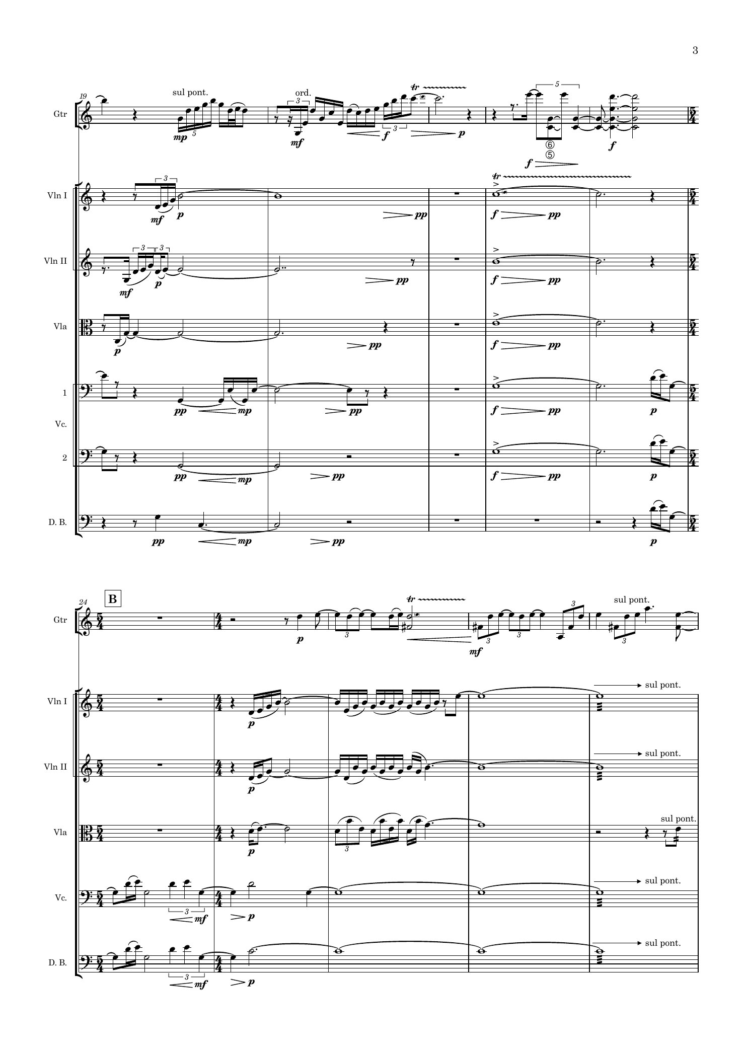 Resonans 2 - for gitar og strykeorkester - Bilde 5