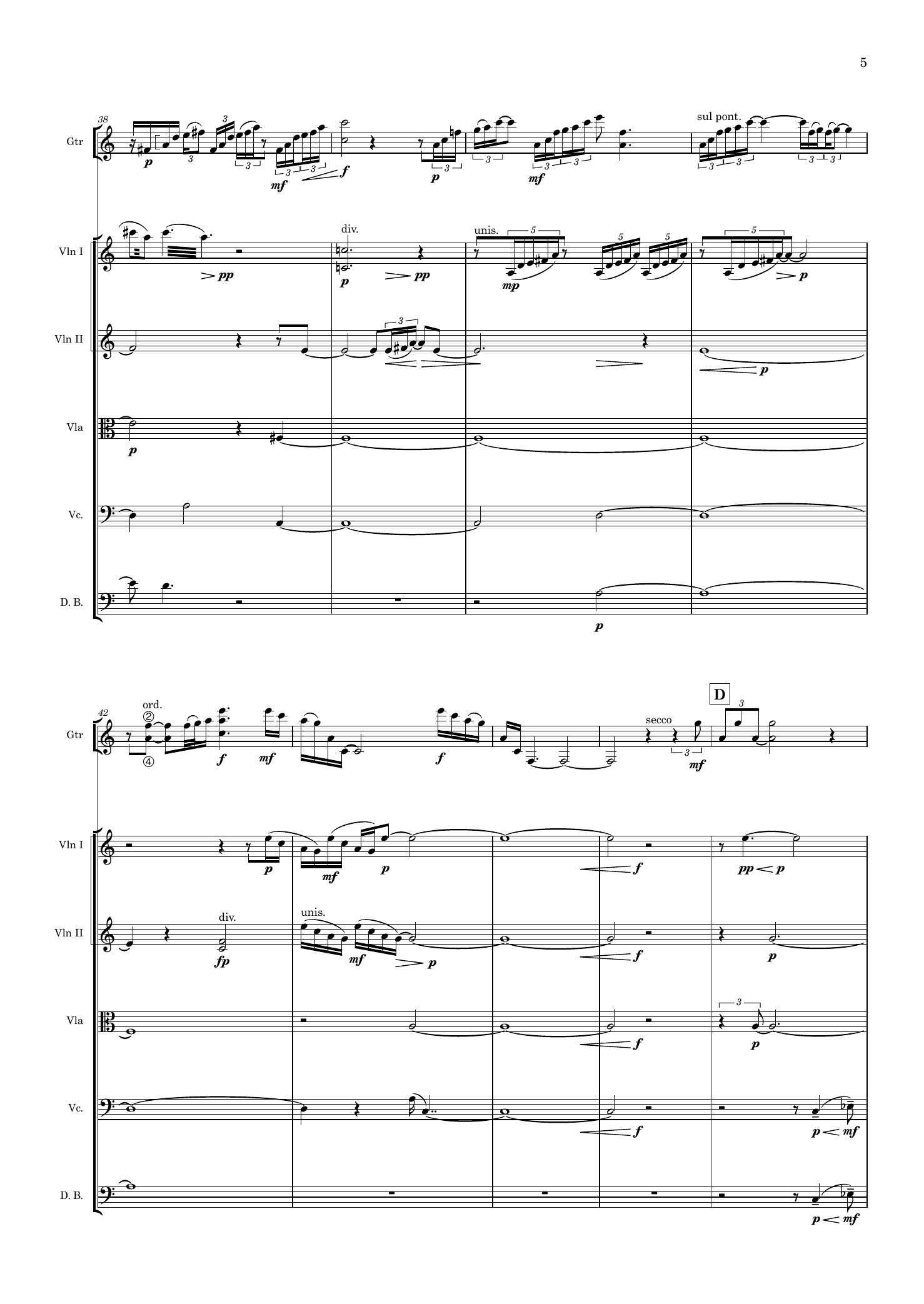 Resonans 2 - for gitar og strykeorkester - Bilde 7