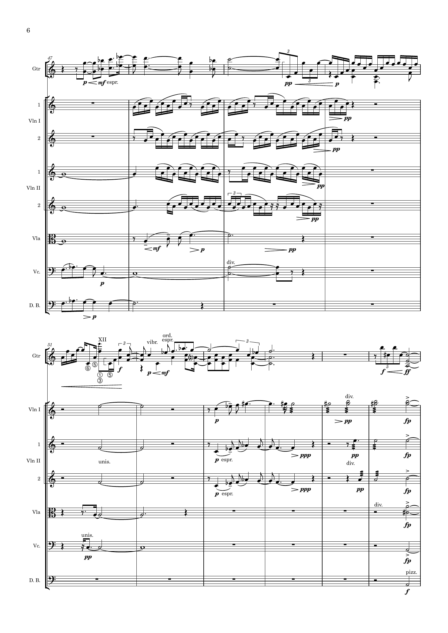 Resonans 2 - for gitar og strykeorkester - Bilde 8