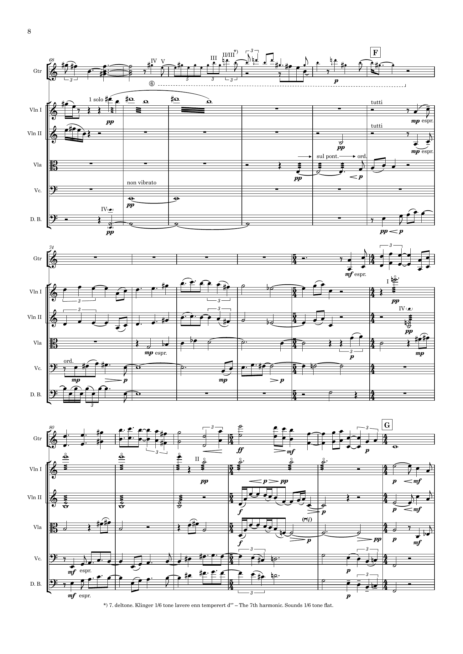 Resonans 2 - for gitar og strykeorkester - Bilde 10