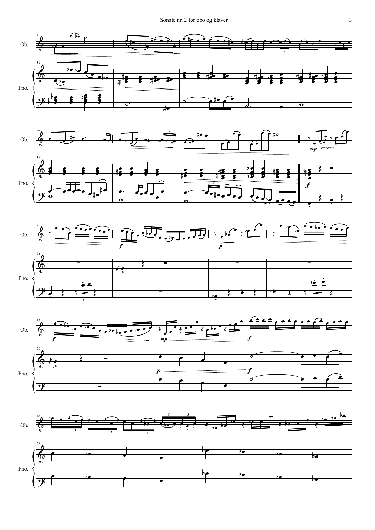 Sonata No, 2 - For oboe and piano, Op. 153 - Image 3