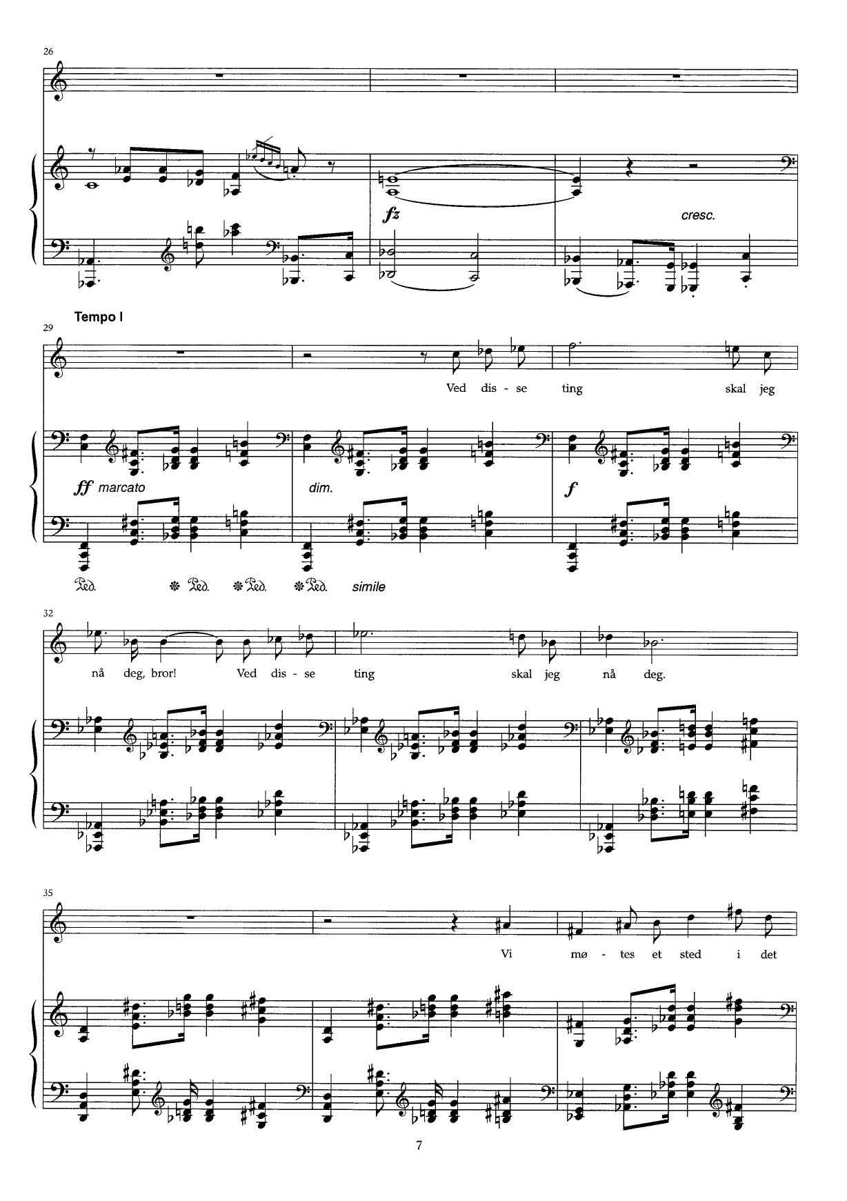 The Wind Does not Look at Signposts - Six songs on poems by Hans Børli : Version for high voice and piano, Op. 33 b - Image 7