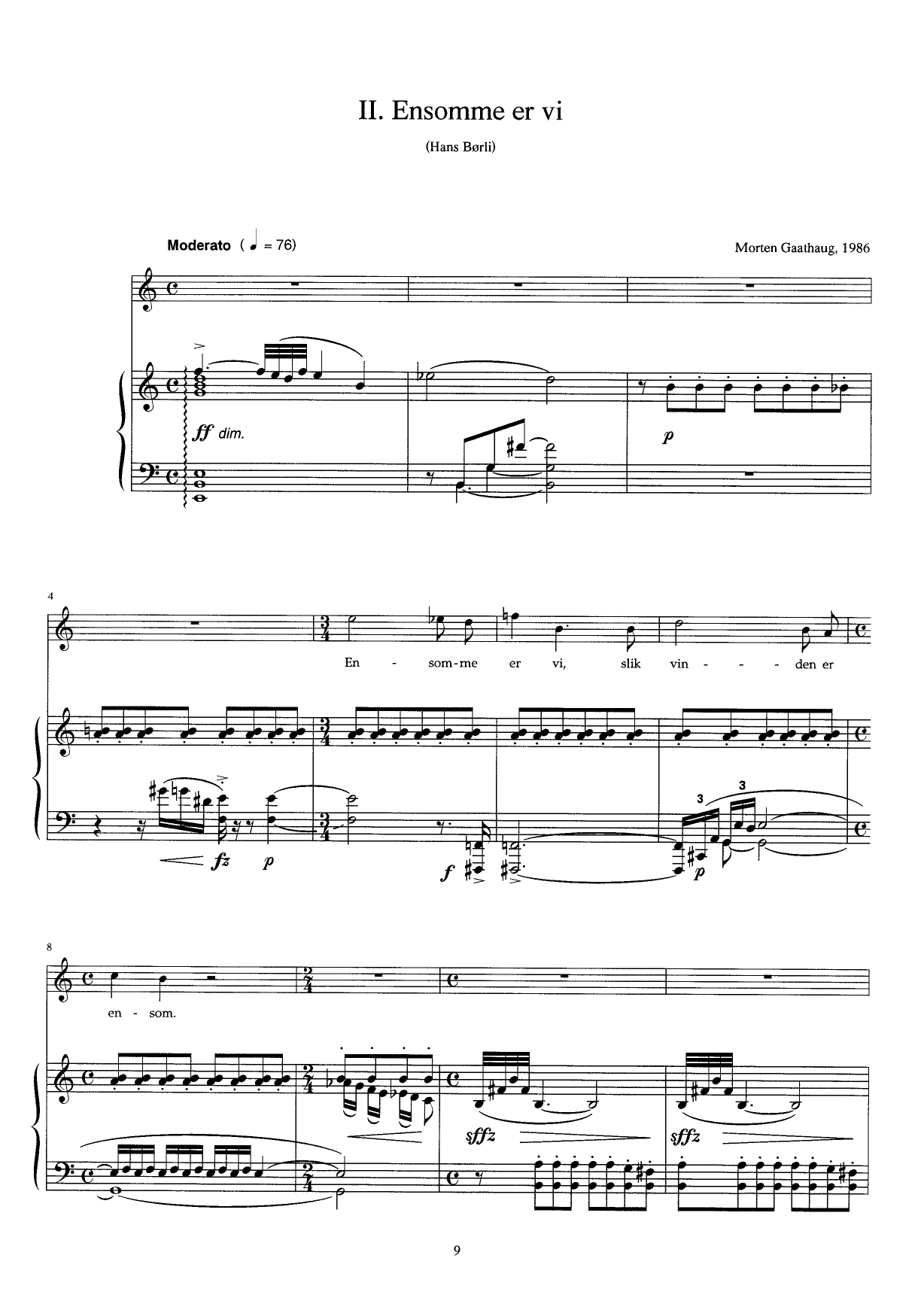 The Wind Does not Look at Signposts - Six songs on poems by Hans Børli : Version for high voice and piano, Op. 33 b - Image 9