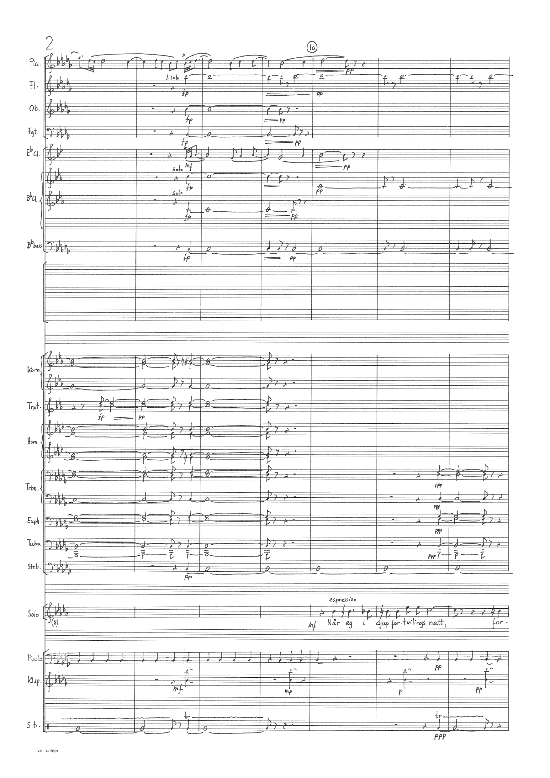 Song um kjærleik for tenor (sopran) og symfonisk janitsjarorkester, op. 84, nr. 1 - Bilde 4