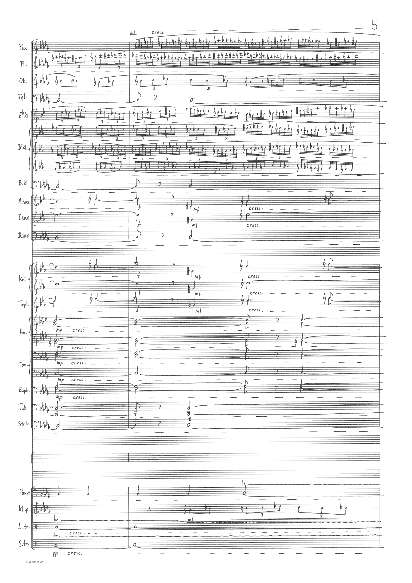 Song um kjærleik for tenor (sopran) og symfonisk janitsjarorkester, op. 84, nr. 1 - Bilde 7
