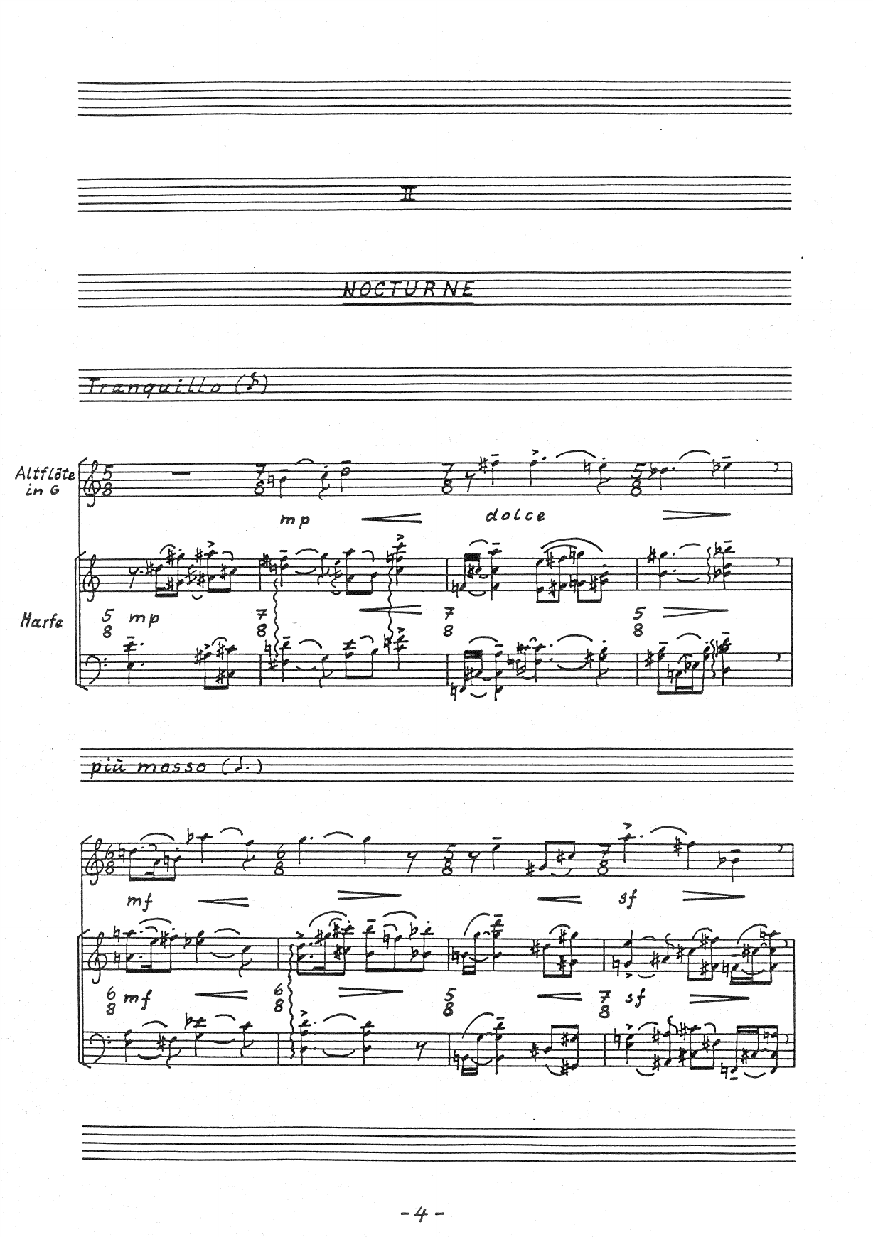 Chants sans paroles für Altflöte und Harfe - Image 6